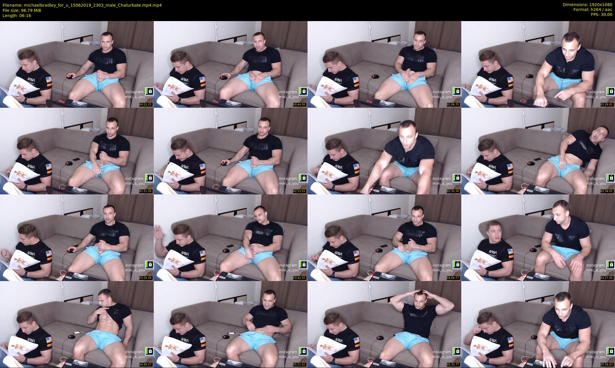 michaelbradley_for_u — 7 minute Chaturbate male cam show recording, 1080p, Jun 15, 2019