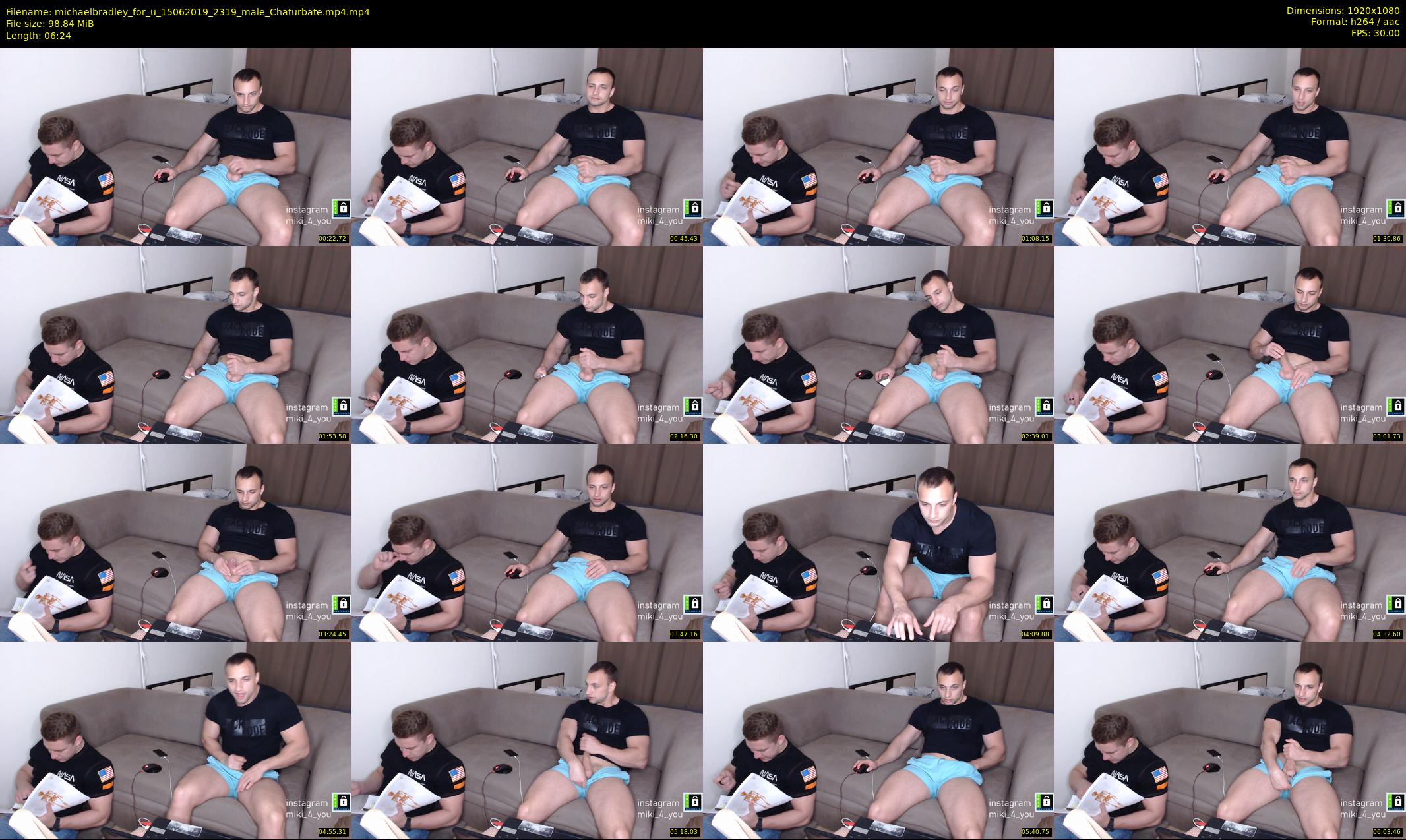 michaelbradley_for_u — 7 minute Chaturbate male cam show recording, 1080p, Jun 15, 2019
