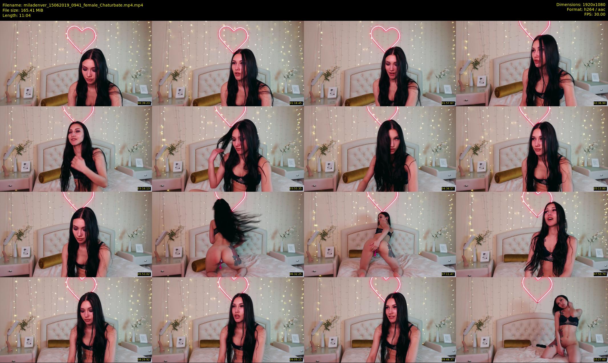 miladenver — 12 minute Chaturbate female cam show recording, 1080p, Jun 15, 2019