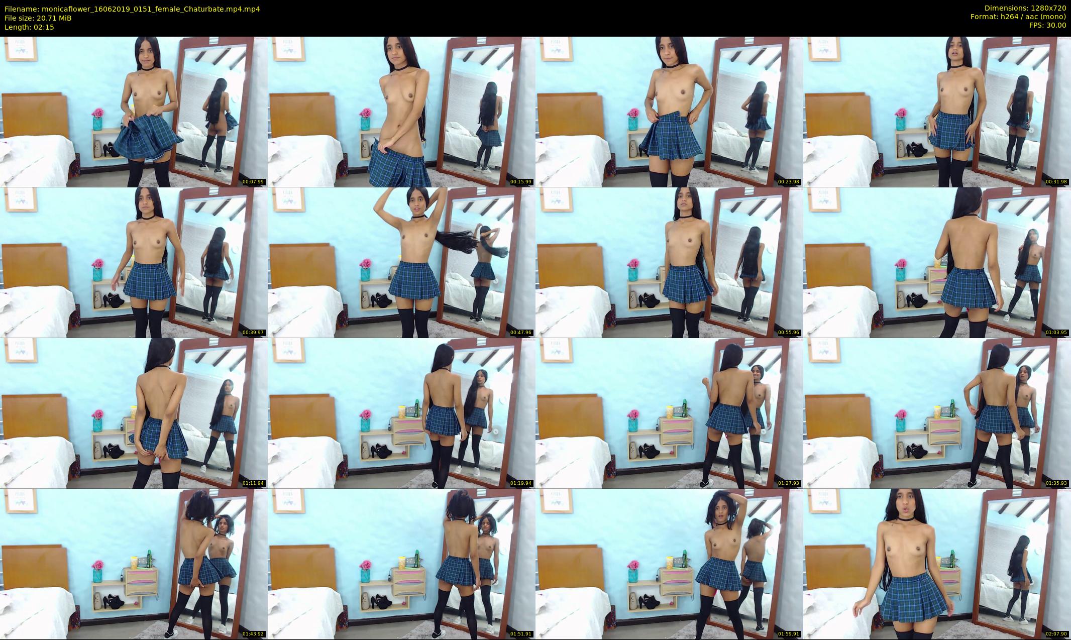monicaflower — 3 minute Chaturbate female cam show recording, 720p, Jun 16, 2019