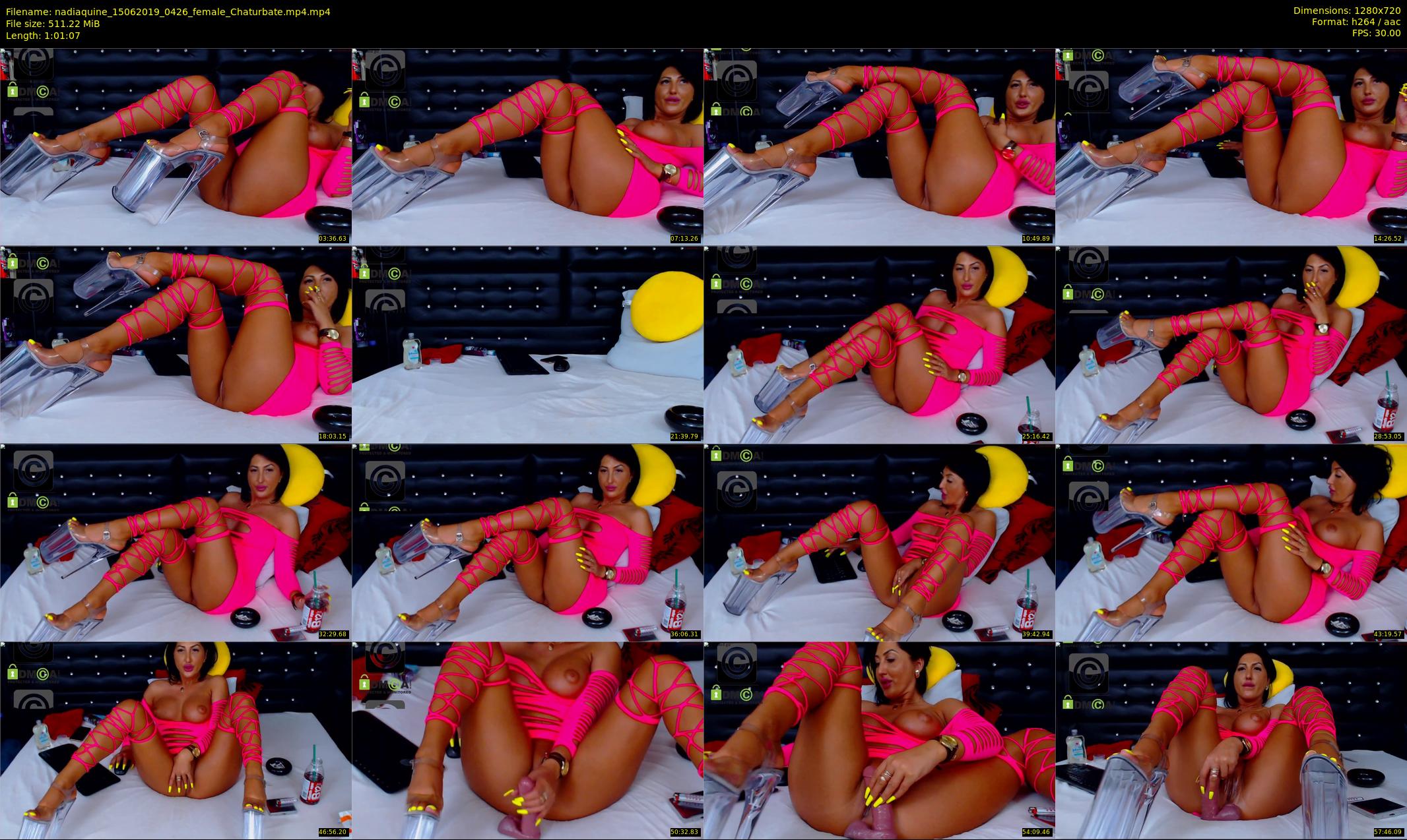 nadiaquine — 62 minute Chaturbate female cam show recording, 720p, Jun 15, 2019