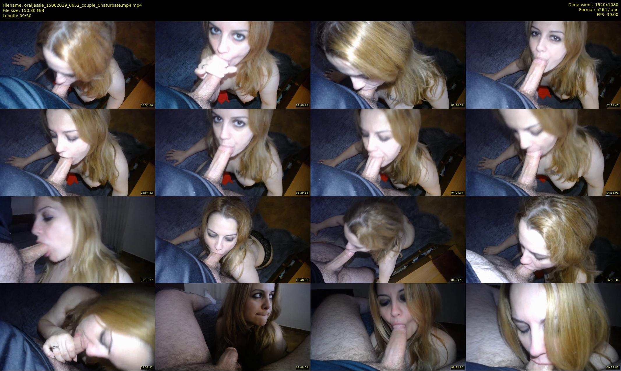 oraljessie — 10 minute Chaturbate couple cam show recording, 1080p, Jun 15, 2019
