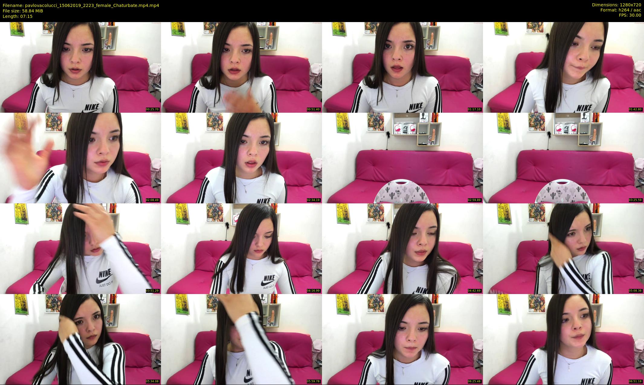 pavlovacolucci — 8 minute Chaturbate female cam show recording, 720p, Jun 15, 2019