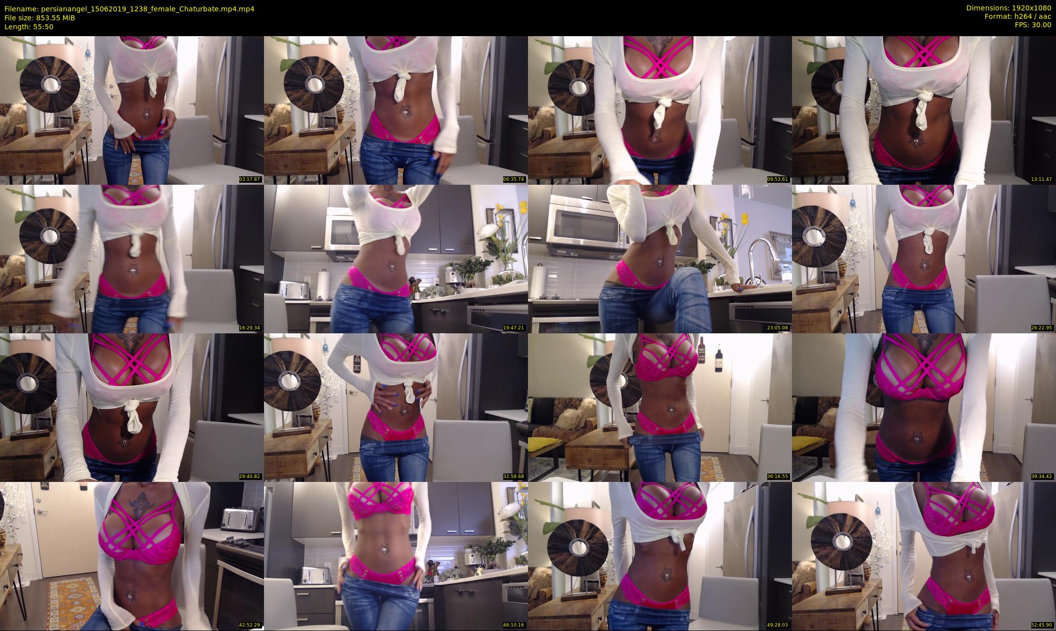 persianangel — 56 minute Chaturbate female cam show recording, 1080p, Jun 15, 2019