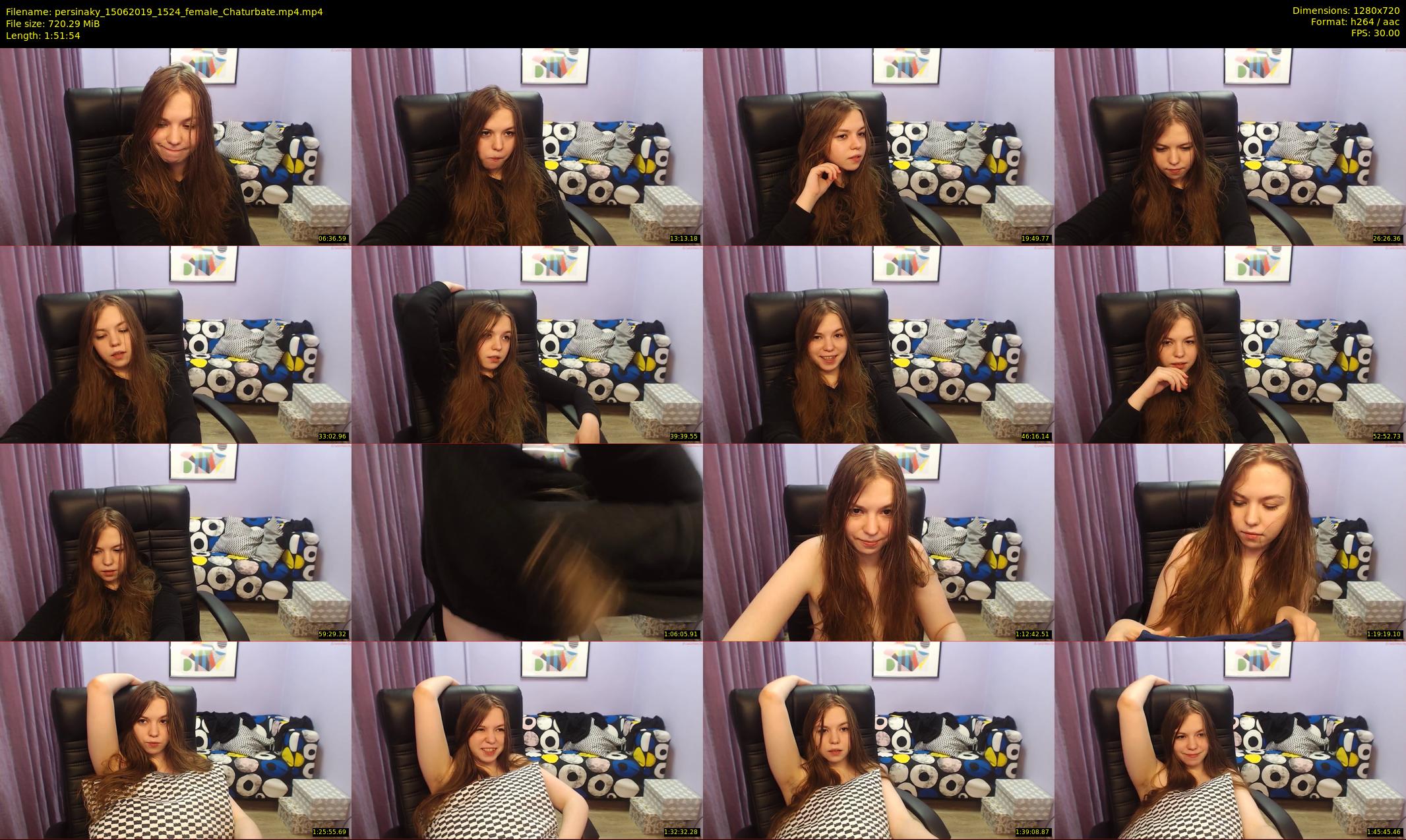 persinaky — 112 minute Chaturbate female cam show recording, 720p, Jun 15, 2019