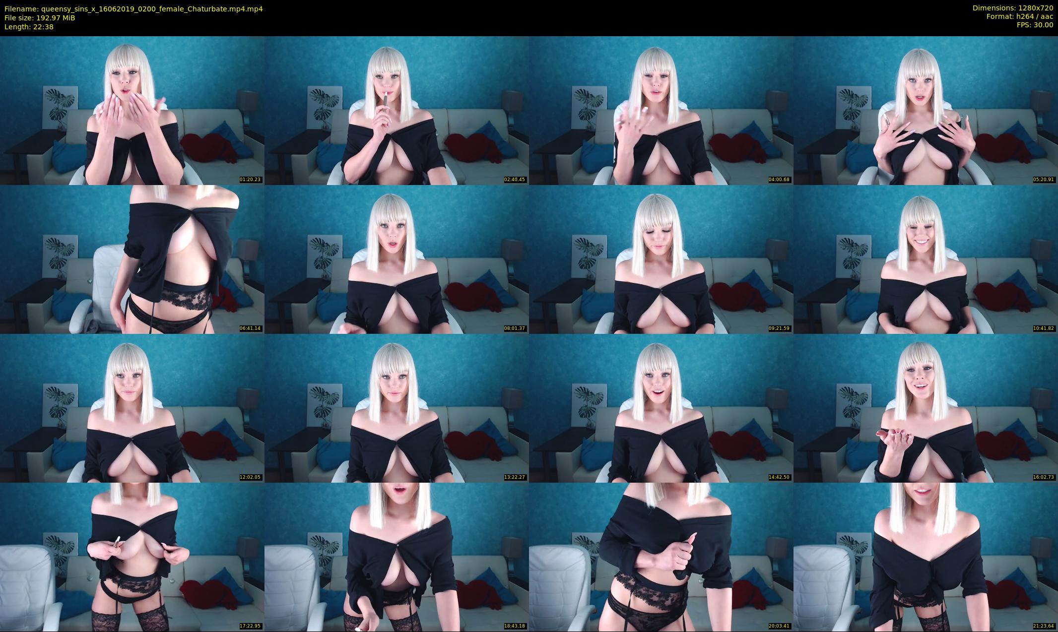 queensy_sins_x — 23 minute Chaturbate female cam show recording, 720p, Jun 16, 2019