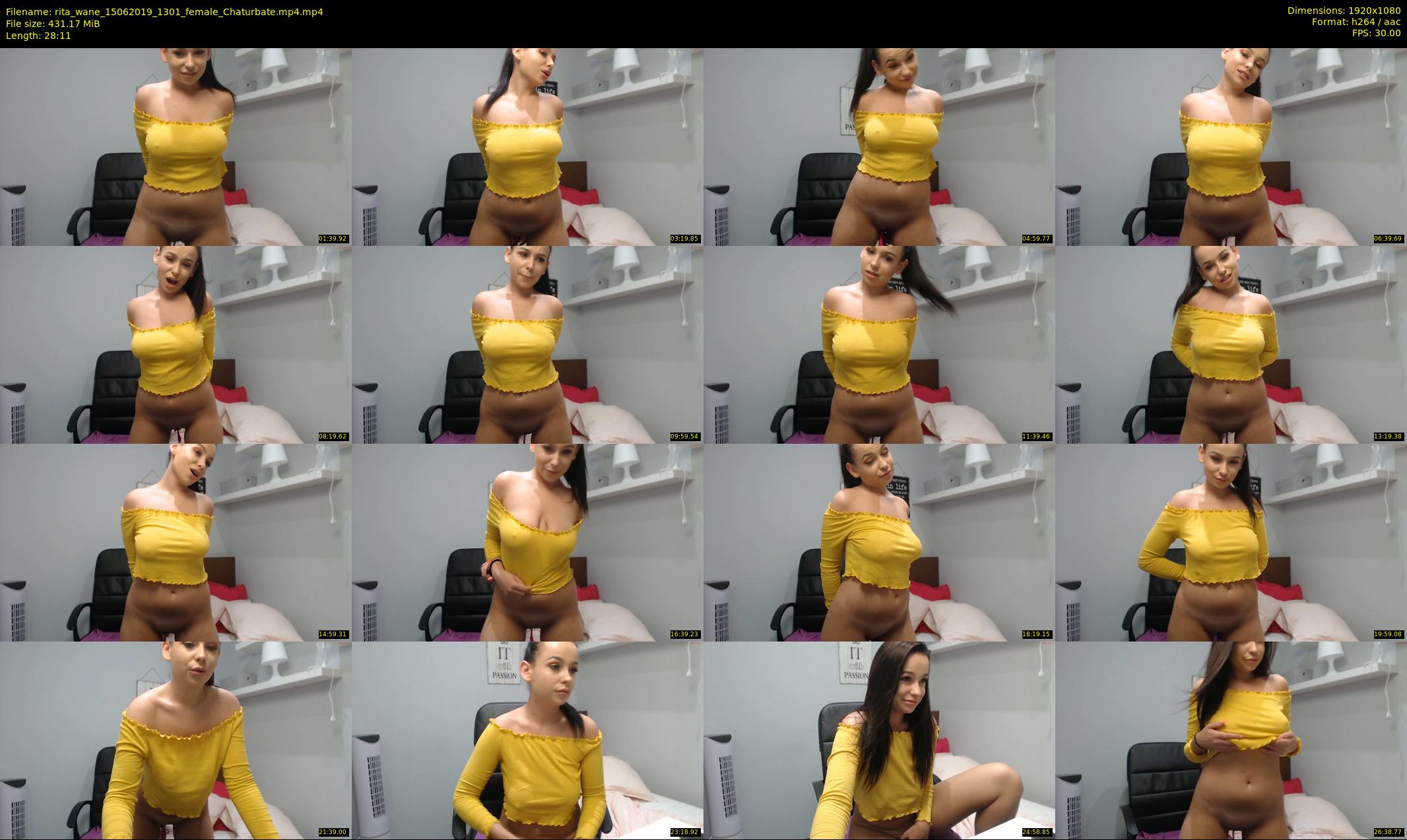 rita_wane — 29 minute Chaturbate female cam show recording, 1080p, Jun 15, 2019