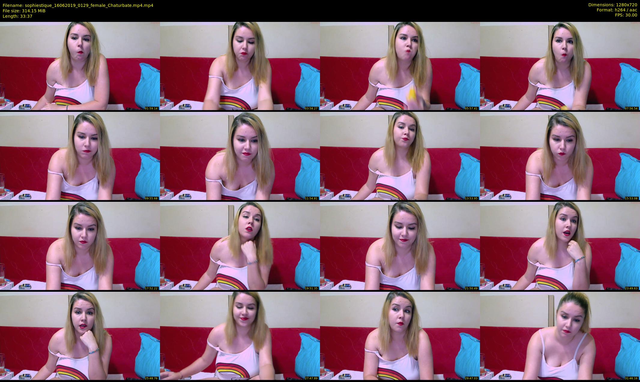 sophiestique — 34 minute Chaturbate female cam show recording, 720p, Jun 16, 2019