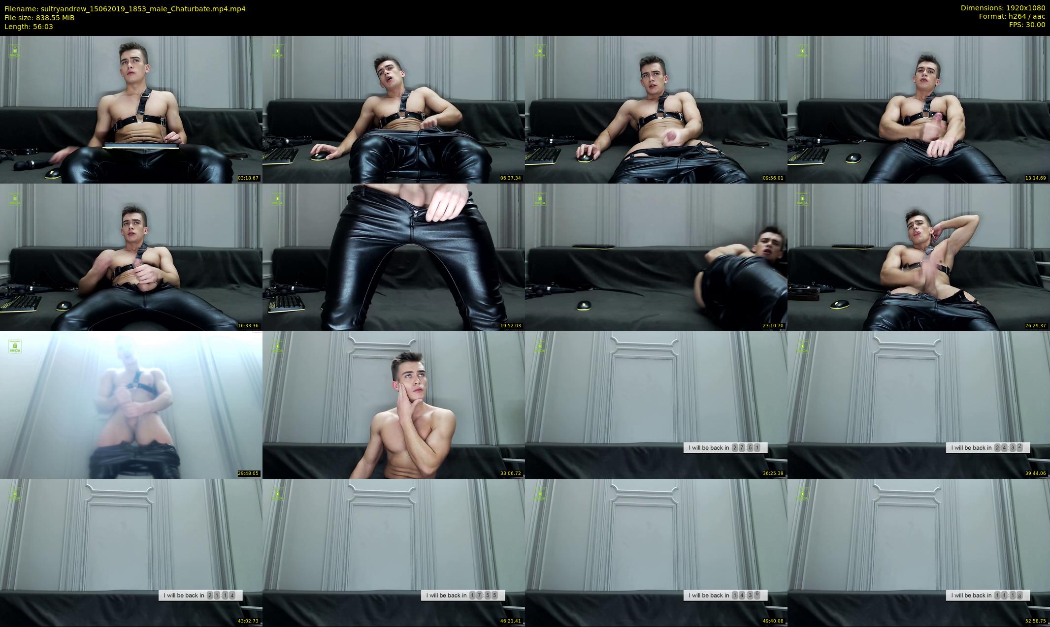 sultryandrew — 57 minute Chaturbate male cam show recording, 1080p, Jun 15, 2019