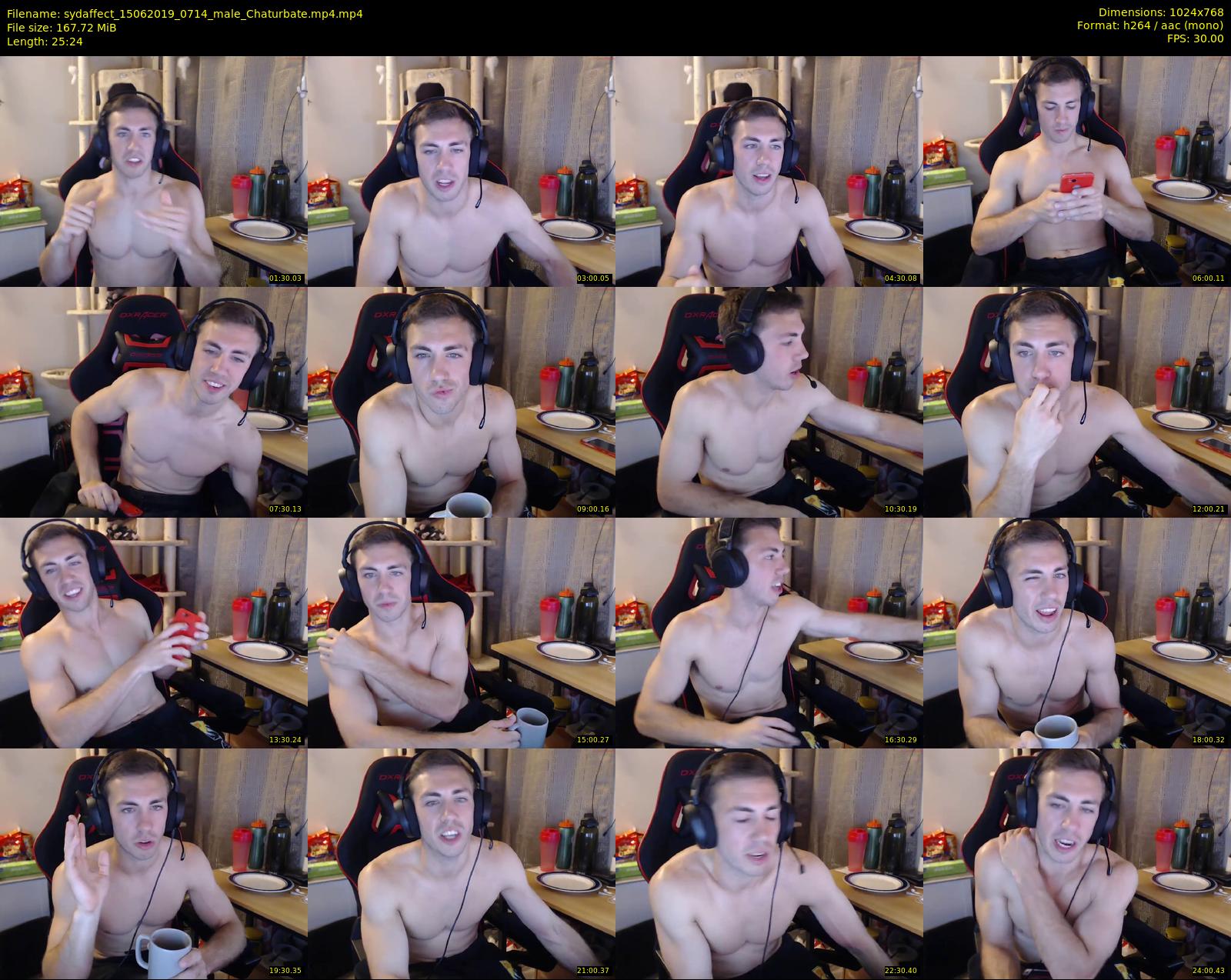sydaffect — 26 minute Chaturbate male cam show recording, 720p, Jun 15, 2019