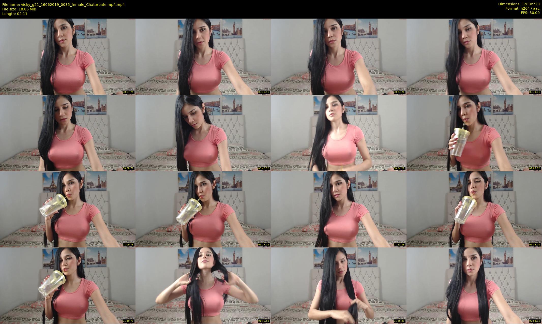 vicky_g21 — 3 minute Chaturbate female cam show recording, 720p, Jun 16, 2019