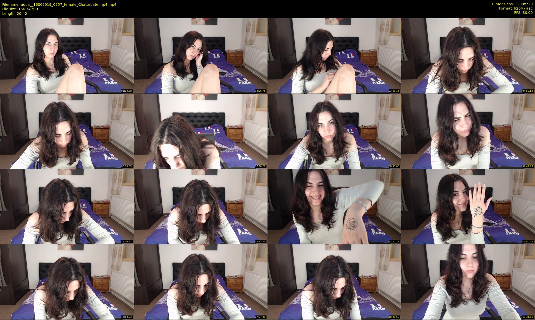 adda_ — 21 minute Chaturbate female cam show recording, 720p, Jun 16, 2019
