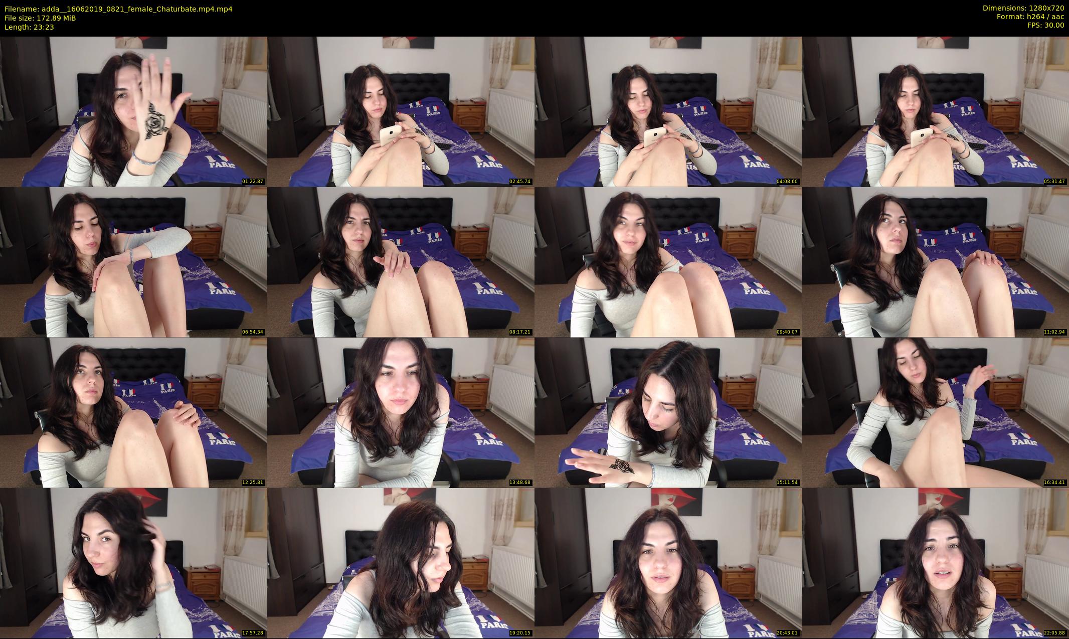 adda_ — 24 minute Chaturbate female cam show recording, 720p, Jun 16, 2019