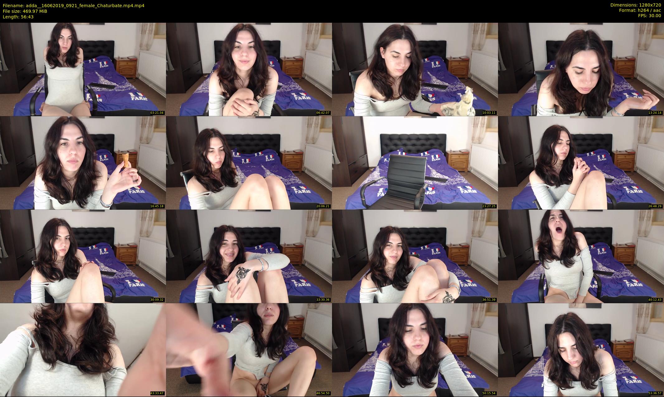 adda_ — 57 minute Chaturbate female cam show recording, 720p, Jun 16, 2019