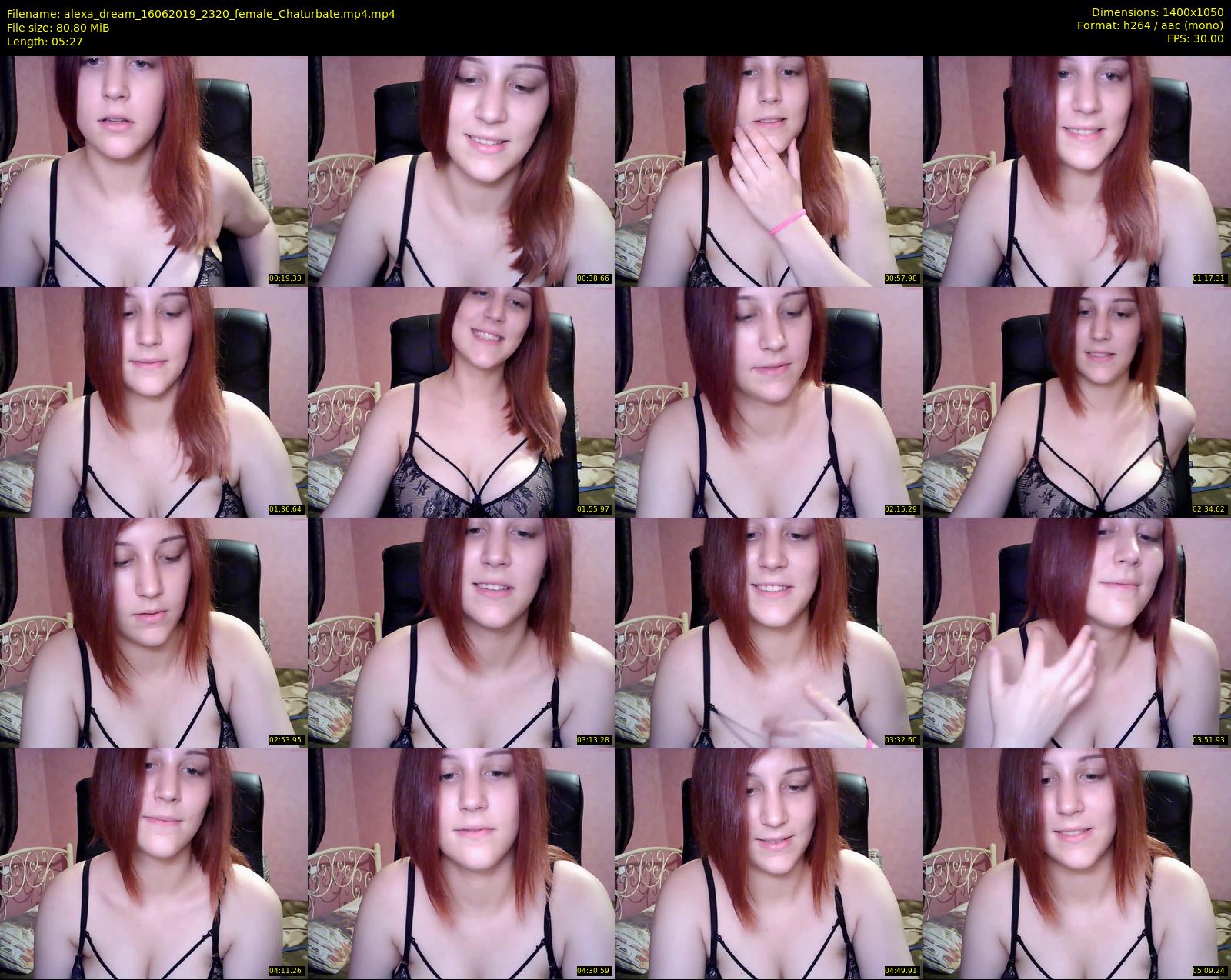 alexa_dream — 6 minute Chaturbate female cam show recording, 720p, Jun 16, 2019