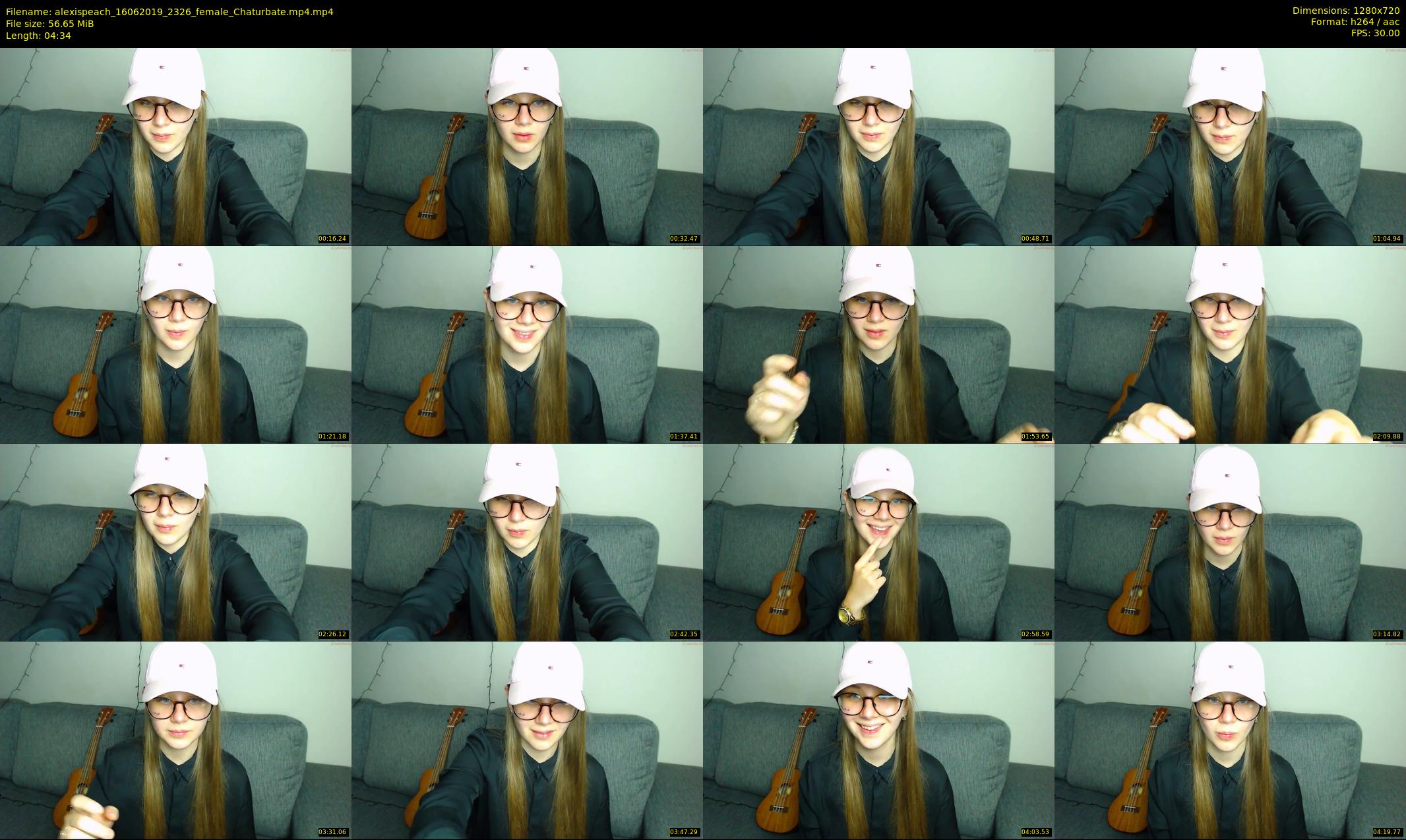 alexispeach — 5 minute Chaturbate female cam show recording, 720p, Jun 16, 2019