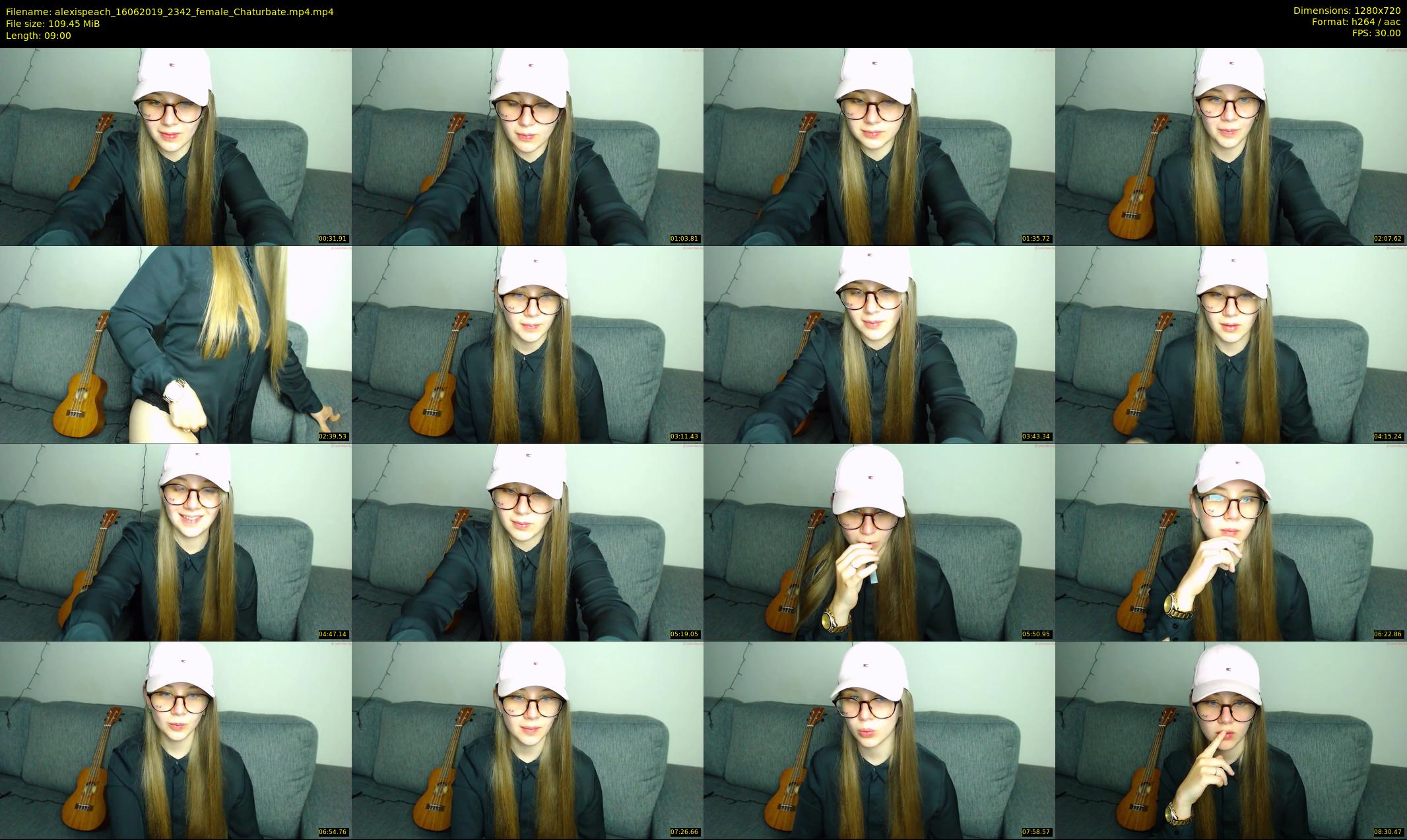 alexispeach — 9 minute Chaturbate female cam show recording, 720p, Jun 16, 2019