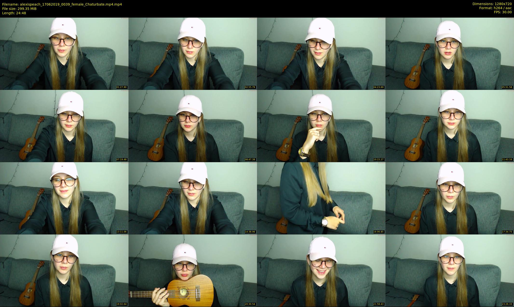 alexispeach — 25 minute Chaturbate female cam show recording, 720p, Jun 17, 2019