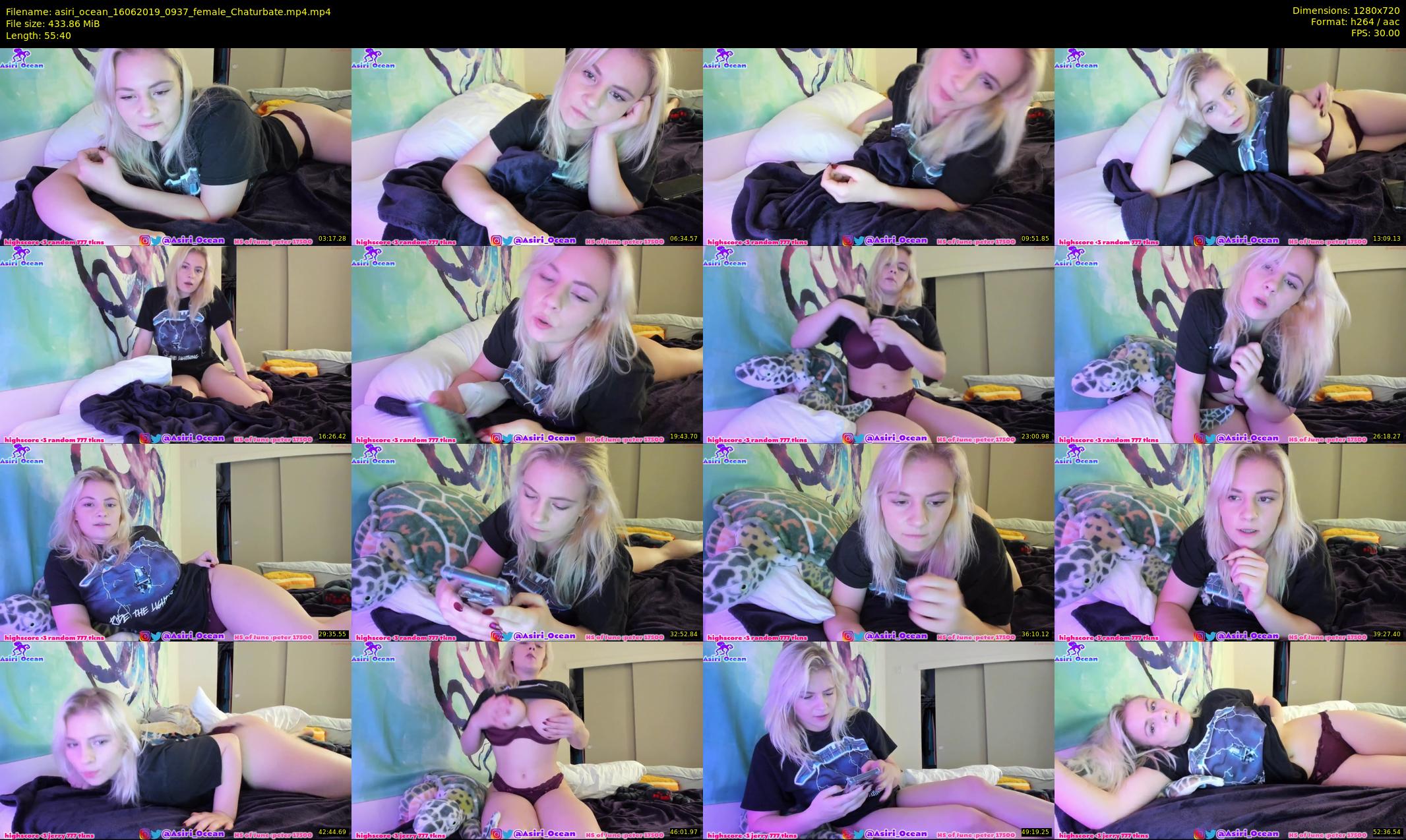asiri_ocean — 56 minute Chaturbate female cam show recording, 720p, Jun 16, 2019
