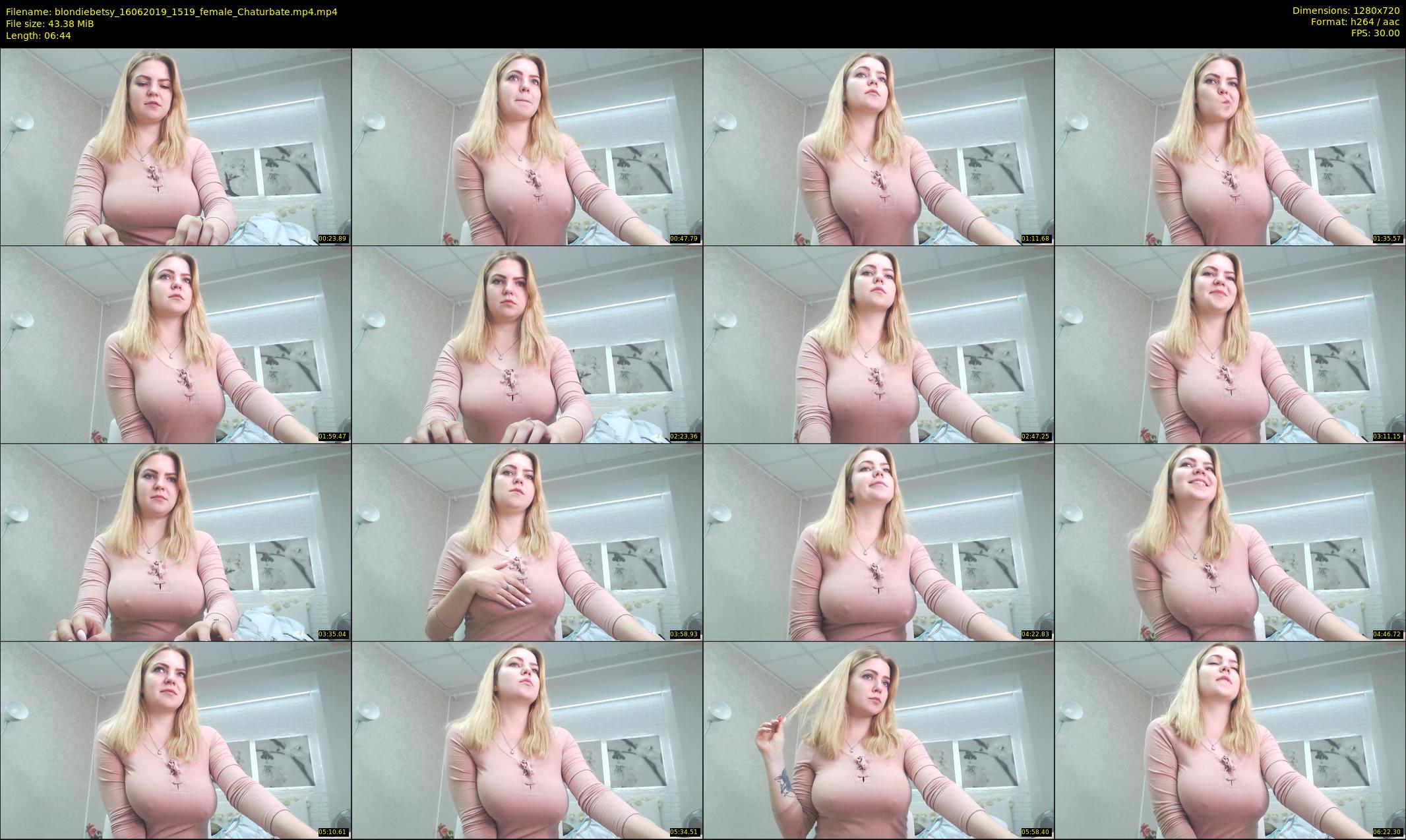 blondiebetsy — 7 minute Chaturbate female cam show recording, 720p, Jun 16, 2019
