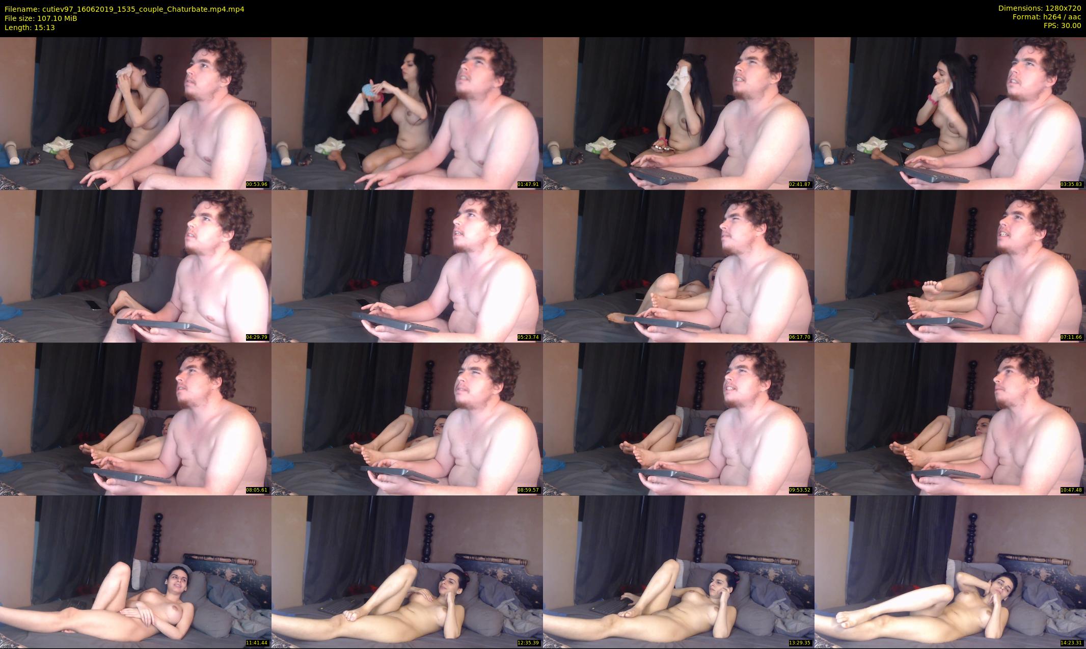 cutiev97 — 16 minute Chaturbate couple cam show recording, 720p, Jun 16, 2019