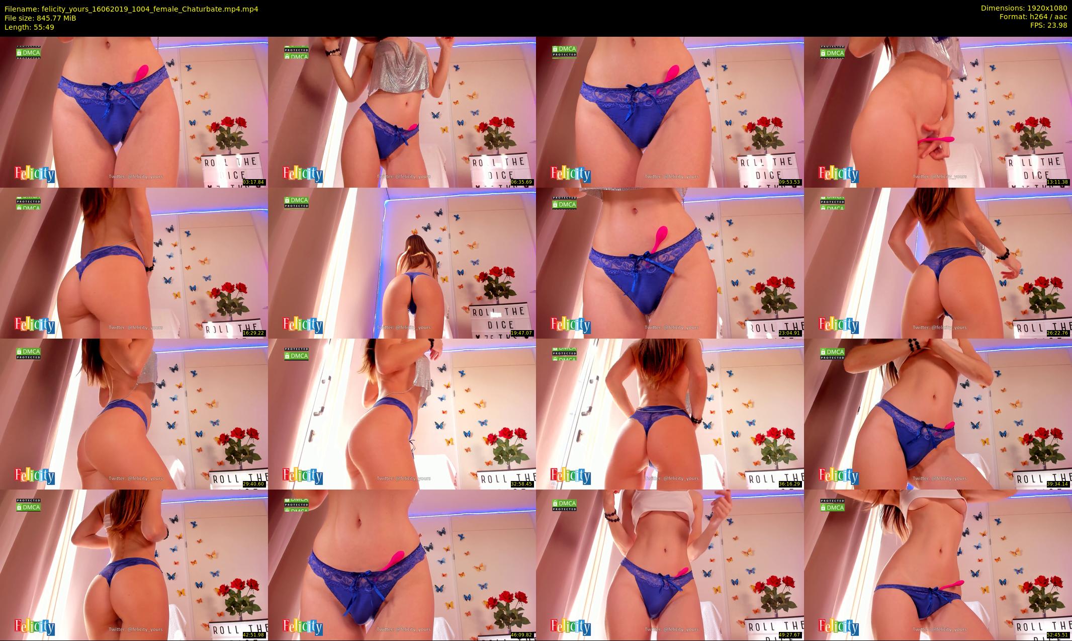felicity_yours — 56 minute Chaturbate female cam show recording, 1080p, Jun 16, 2019