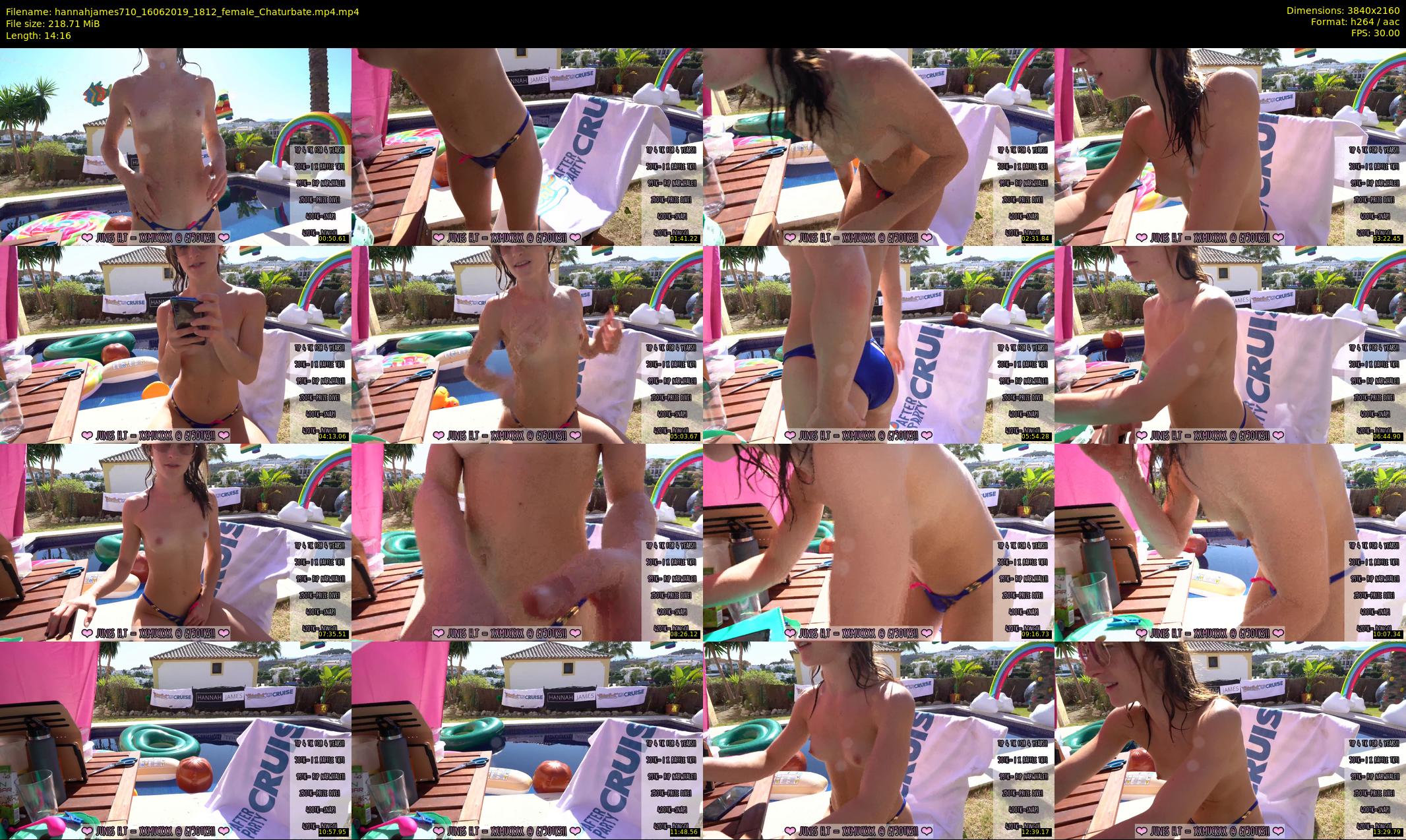 hannahjames710 — 15 minute Chaturbate female cam show recording, 4K, Jun 16, 2019
