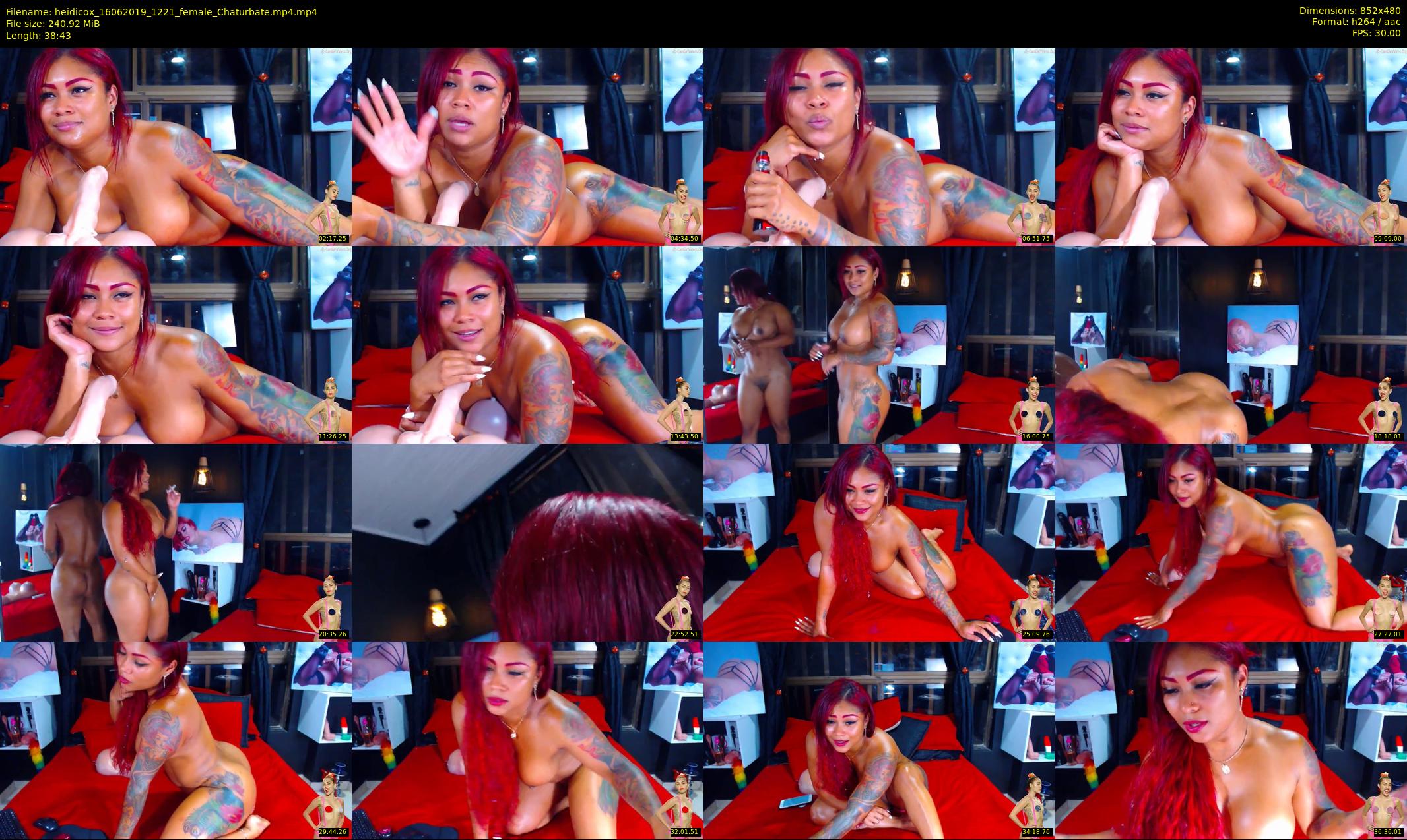 heidicox — 39 minute Chaturbate female cam show recording, 480p, Jun 16, 2019