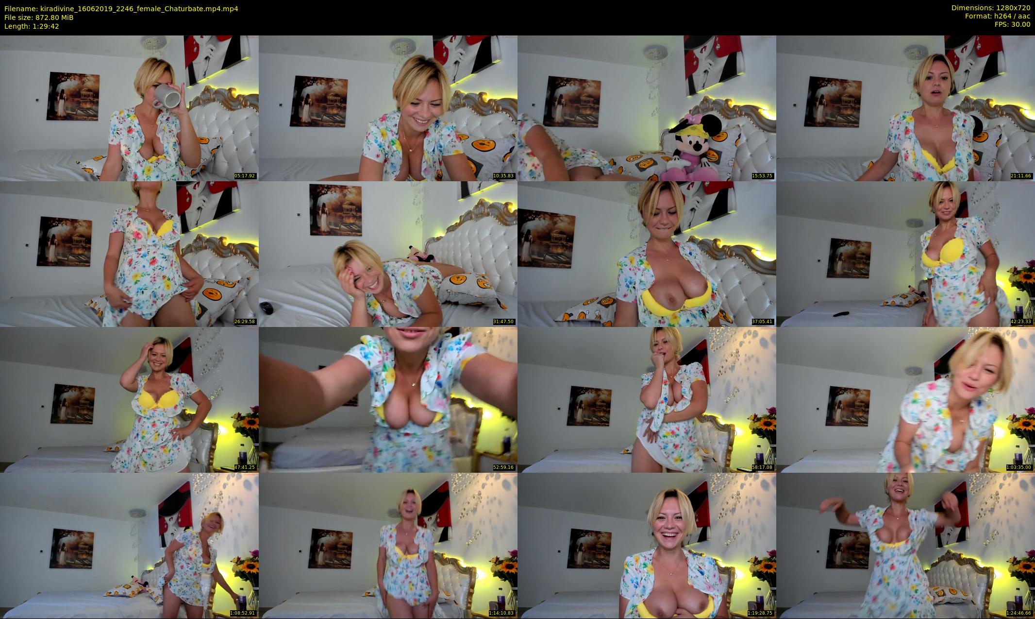 kiradivine — 90 minute Chaturbate female cam show recording, 720p, Jun 16, 2019