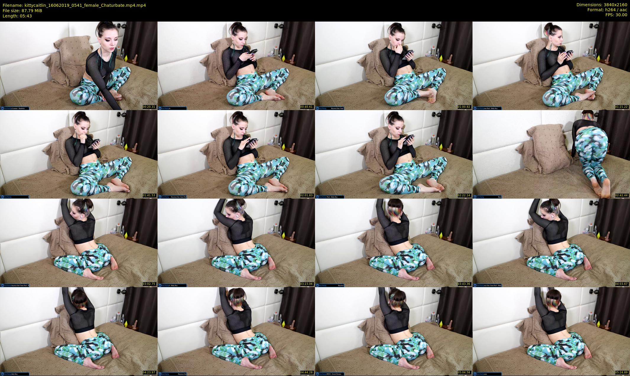 kittycaitlin — 6 minute Chaturbate female cam show recording, 4K, Jun 16, 2019