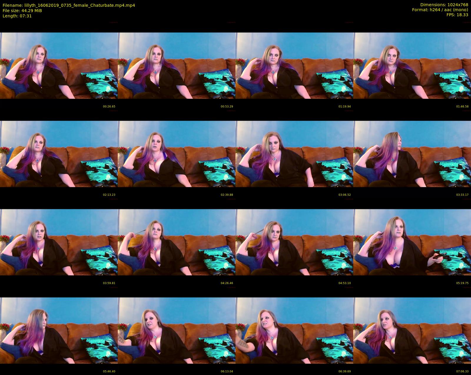lillyth — 8 minute Chaturbate female cam show recording, 720p, Jun 16, 2019