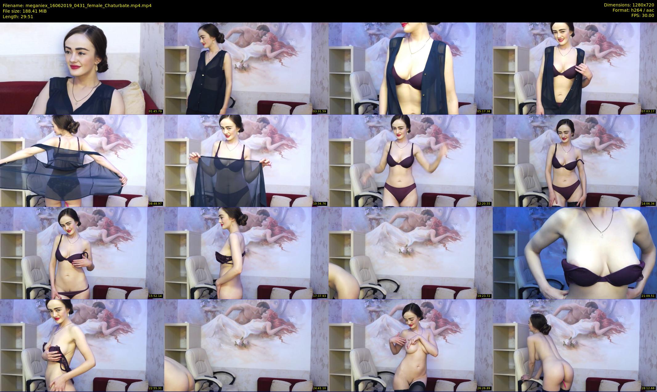 meganiex — 30 minute Chaturbate female cam show recording, 720p, Jun 16, 2019