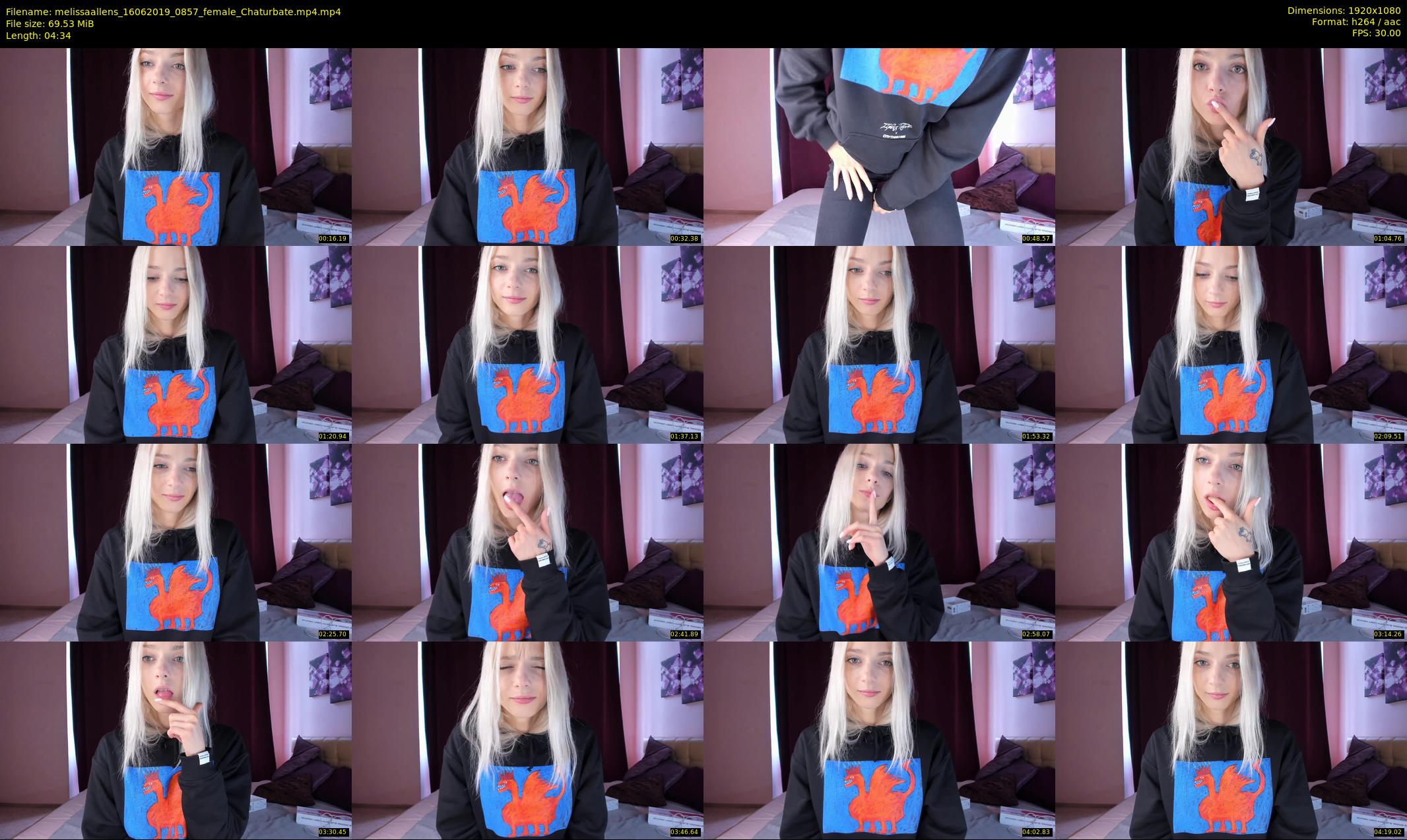 melissaallens — 5 minute Chaturbate female cam show recording, 1080p, Jun 16, 2019