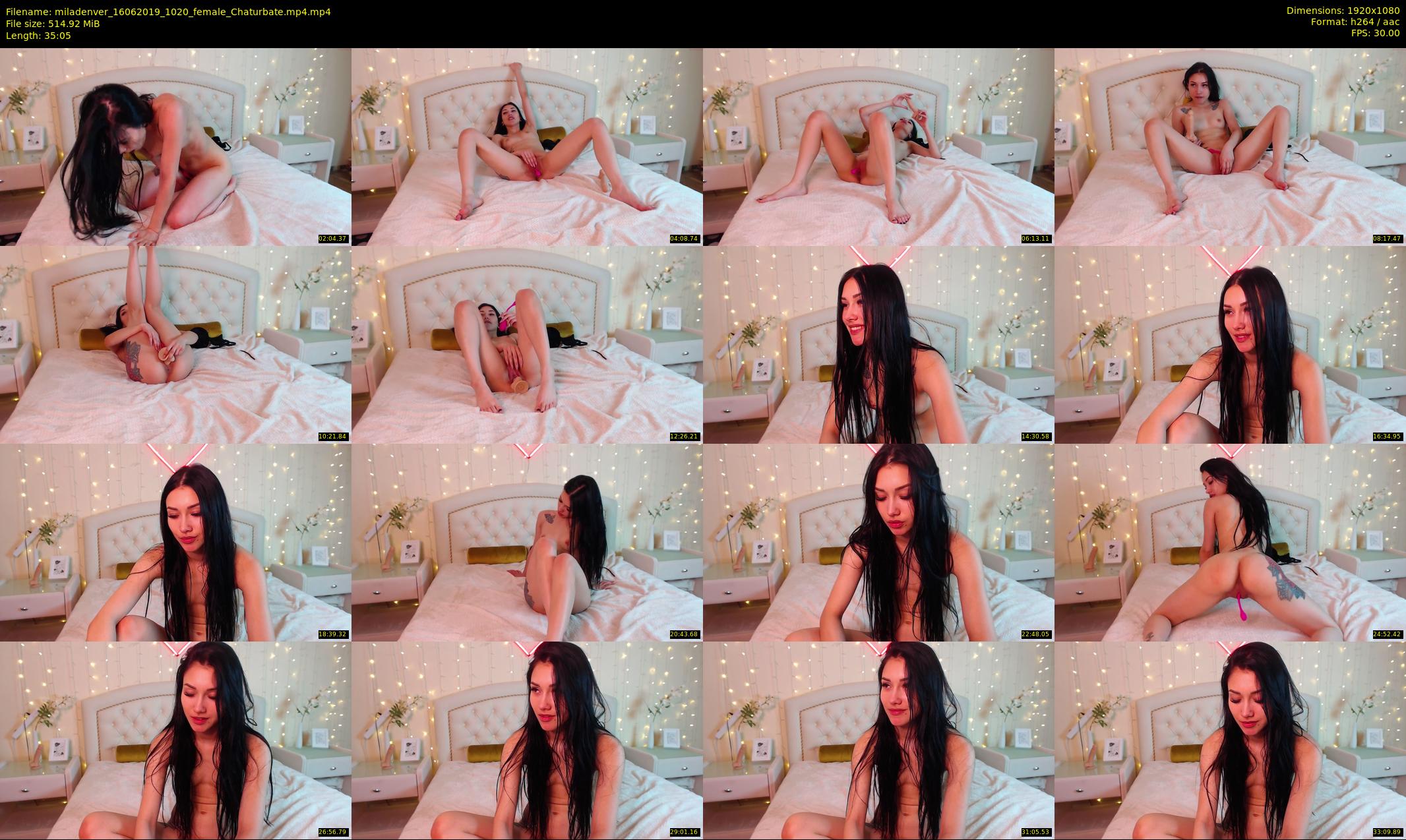 miladenver — 36 minute Chaturbate female cam show recording, 1080p, Jun 16, 2019