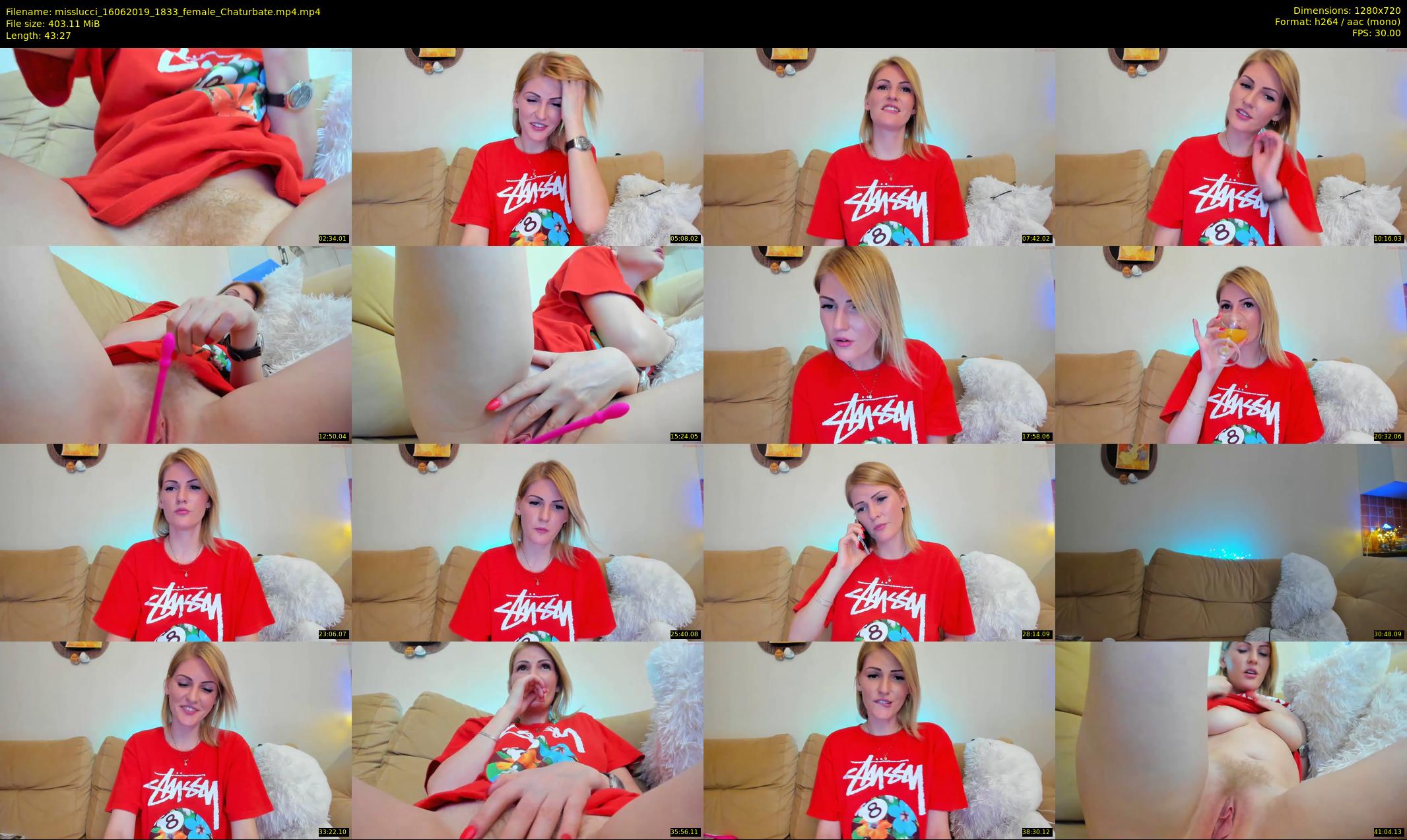 misslucci — 44 minute Chaturbate female cam show recording, 720p, Jun 16, 2019