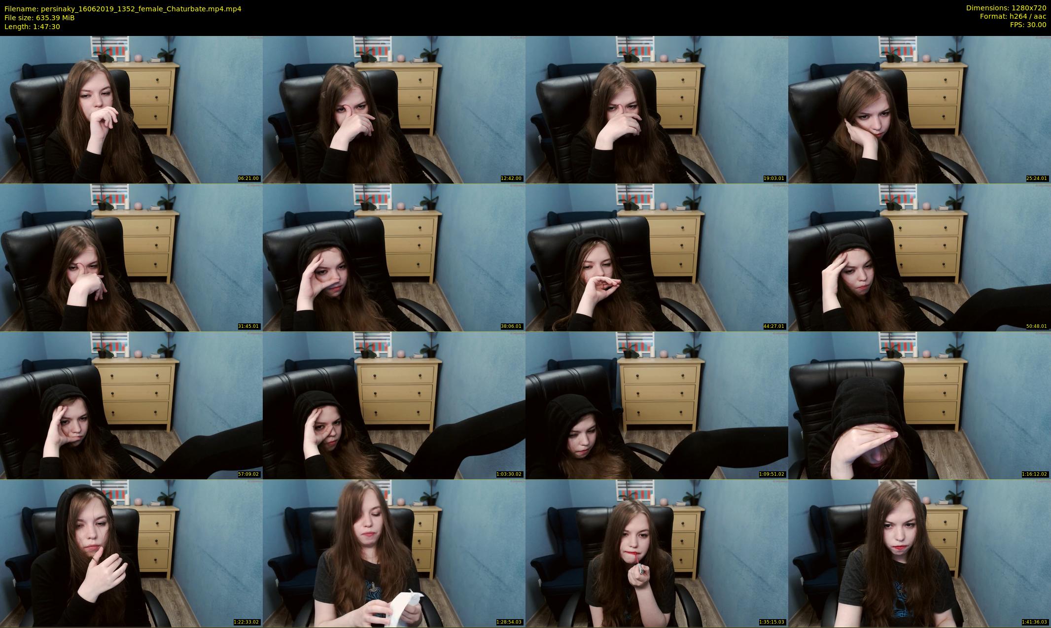 persinaky — 108 minute Chaturbate female cam show recording, 720p, Jun 16, 2019