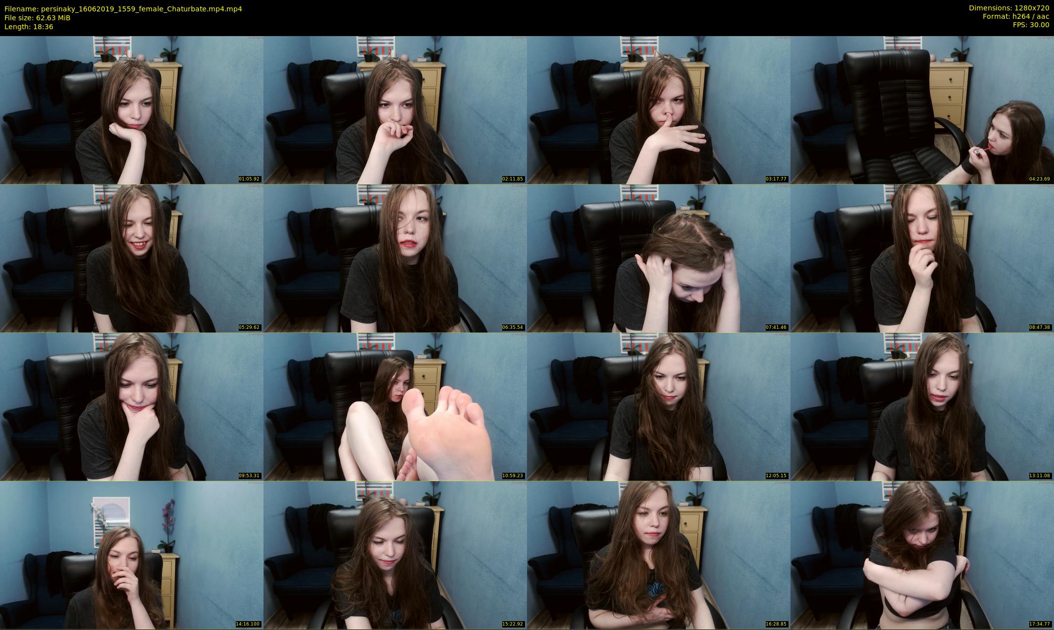 persinaky — 19 minute Chaturbate female cam show recording, 720p, Jun 16, 2019