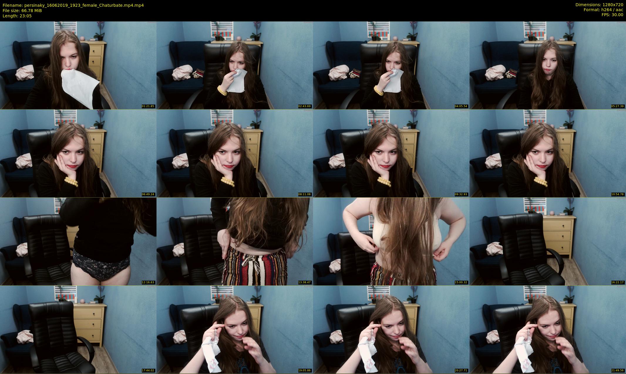 persinaky — 24 minute Chaturbate female cam show recording, 720p, Jun 16, 2019