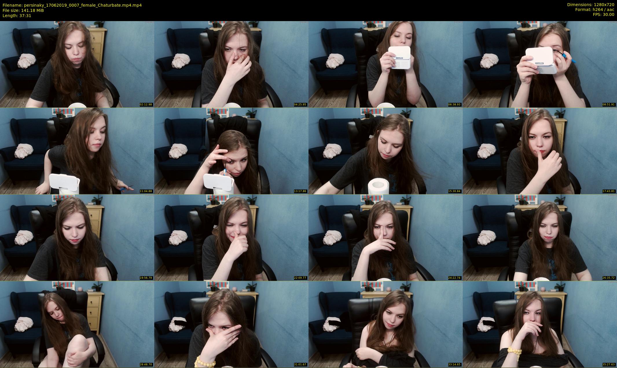 persinaky — 38 minute Chaturbate female cam show recording, 720p, Jun 17, 2019
