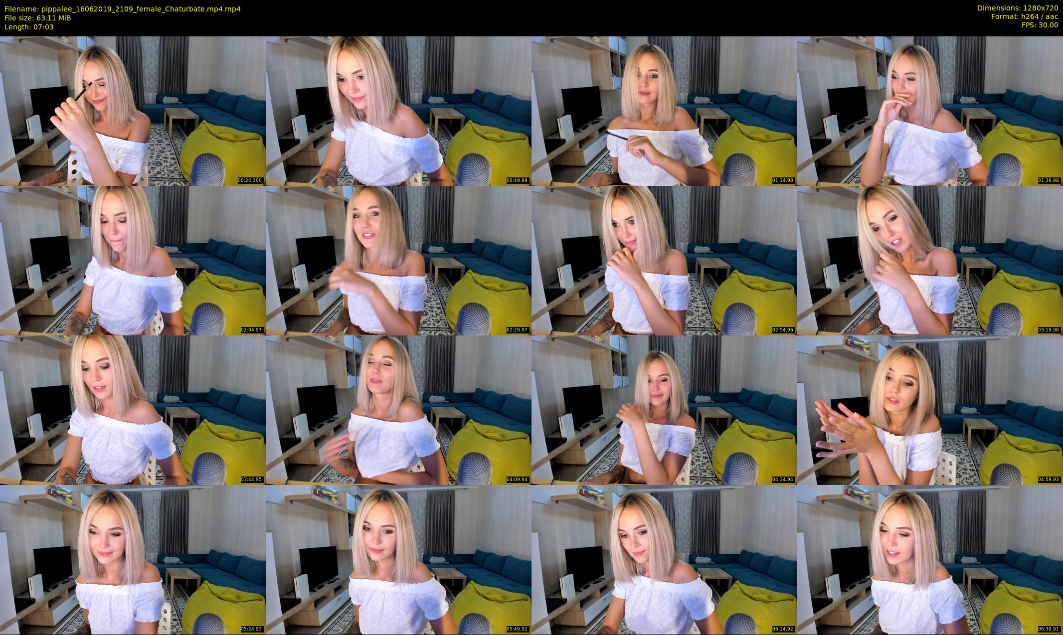 pippalee — 8 minute Chaturbate female cam show recording, 720p, Jun 16, 2019