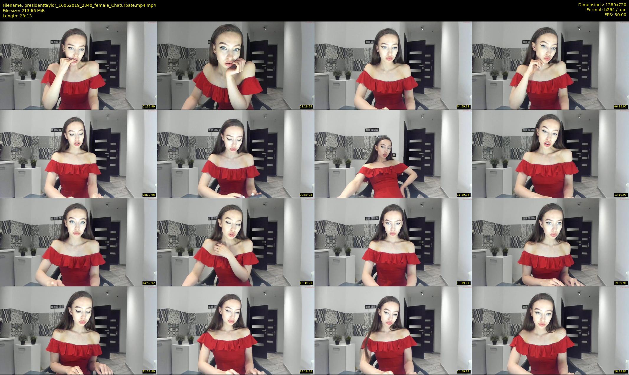 presidenttaylor — 29 minute Chaturbate female cam show recording, 720p, Jun 16, 2019