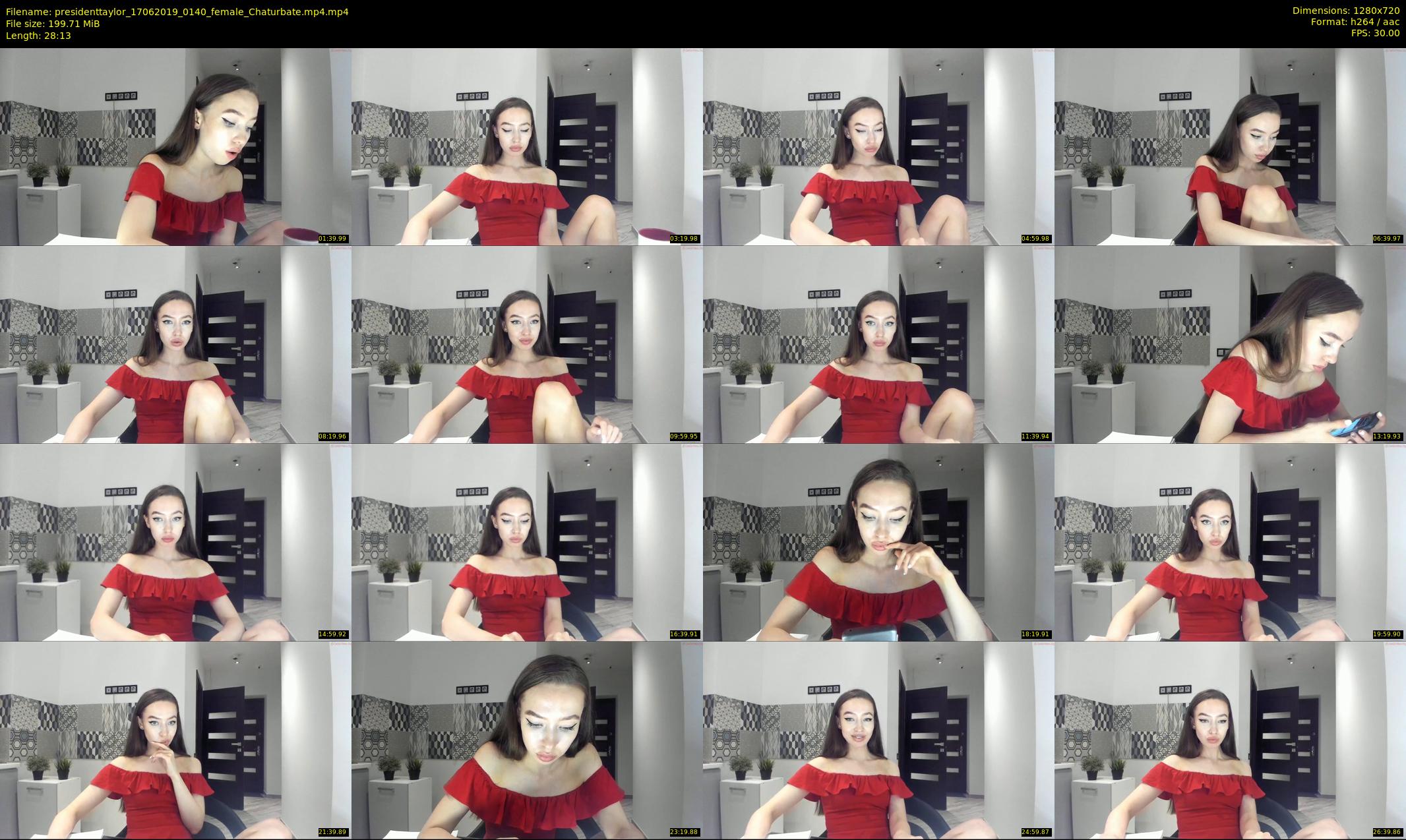 presidenttaylor — 29 minute Chaturbate female cam show recording, 720p, Jun 17, 2019