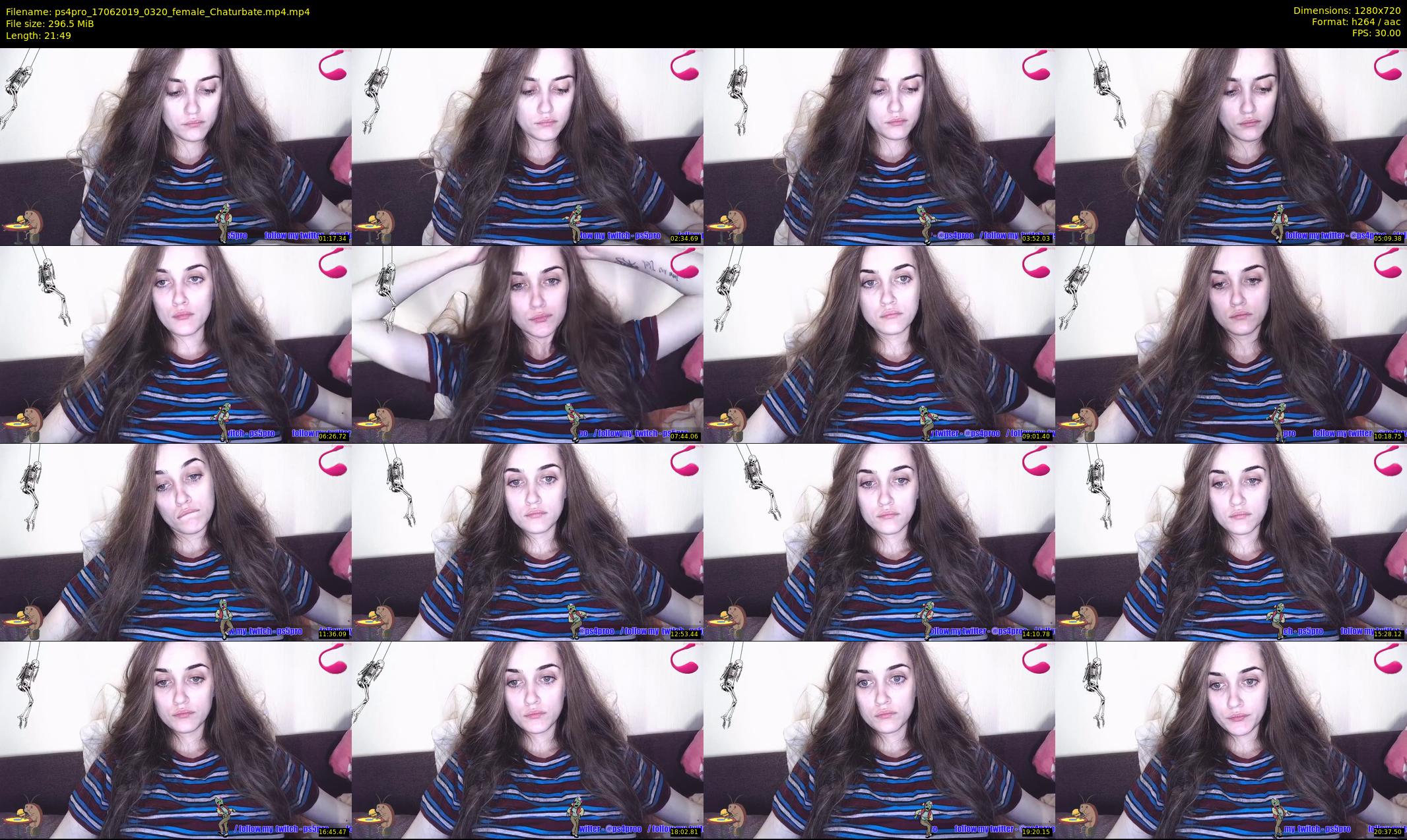 ps4pro — 22 minute Chaturbate female cam show recording, 720p, Jun 17, 2019