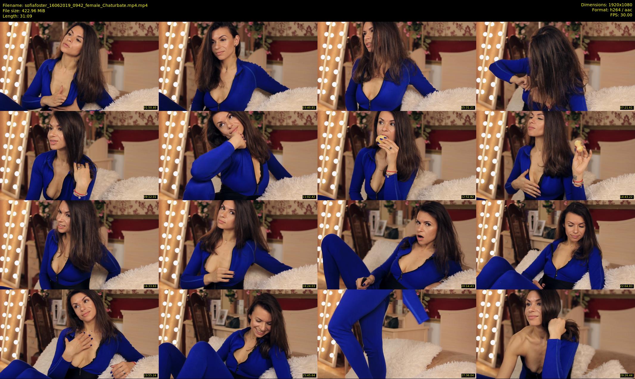 sofiafoster — 32 minute Chaturbate female cam show recording, 1080p, Jun 16, 2019