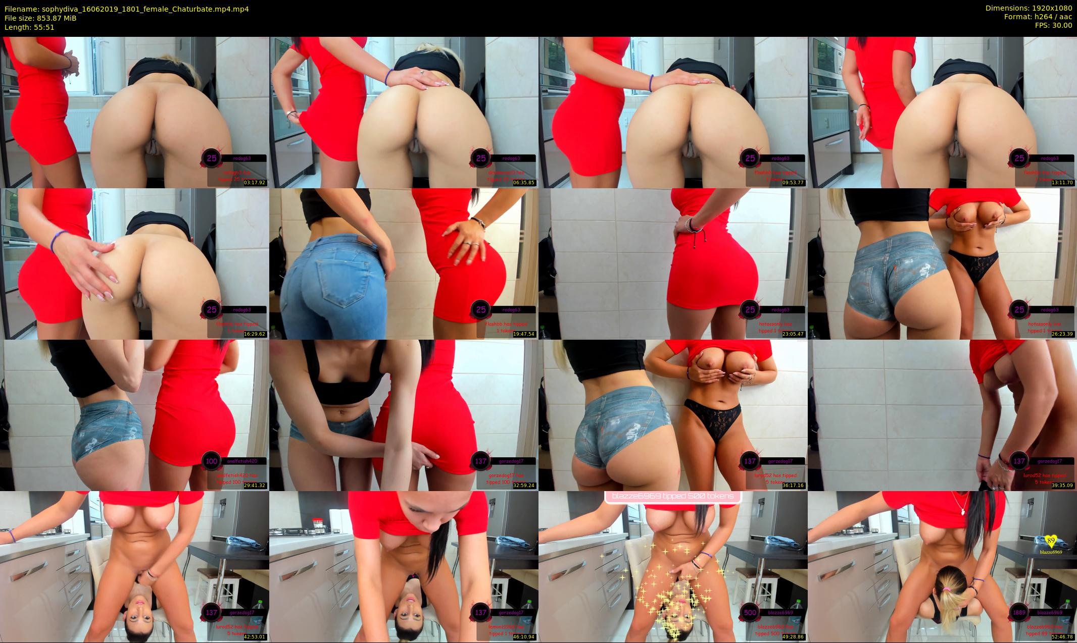 sophydiva — 56 minute Chaturbate female cam show recording, 1080p, Jun 16, 2019