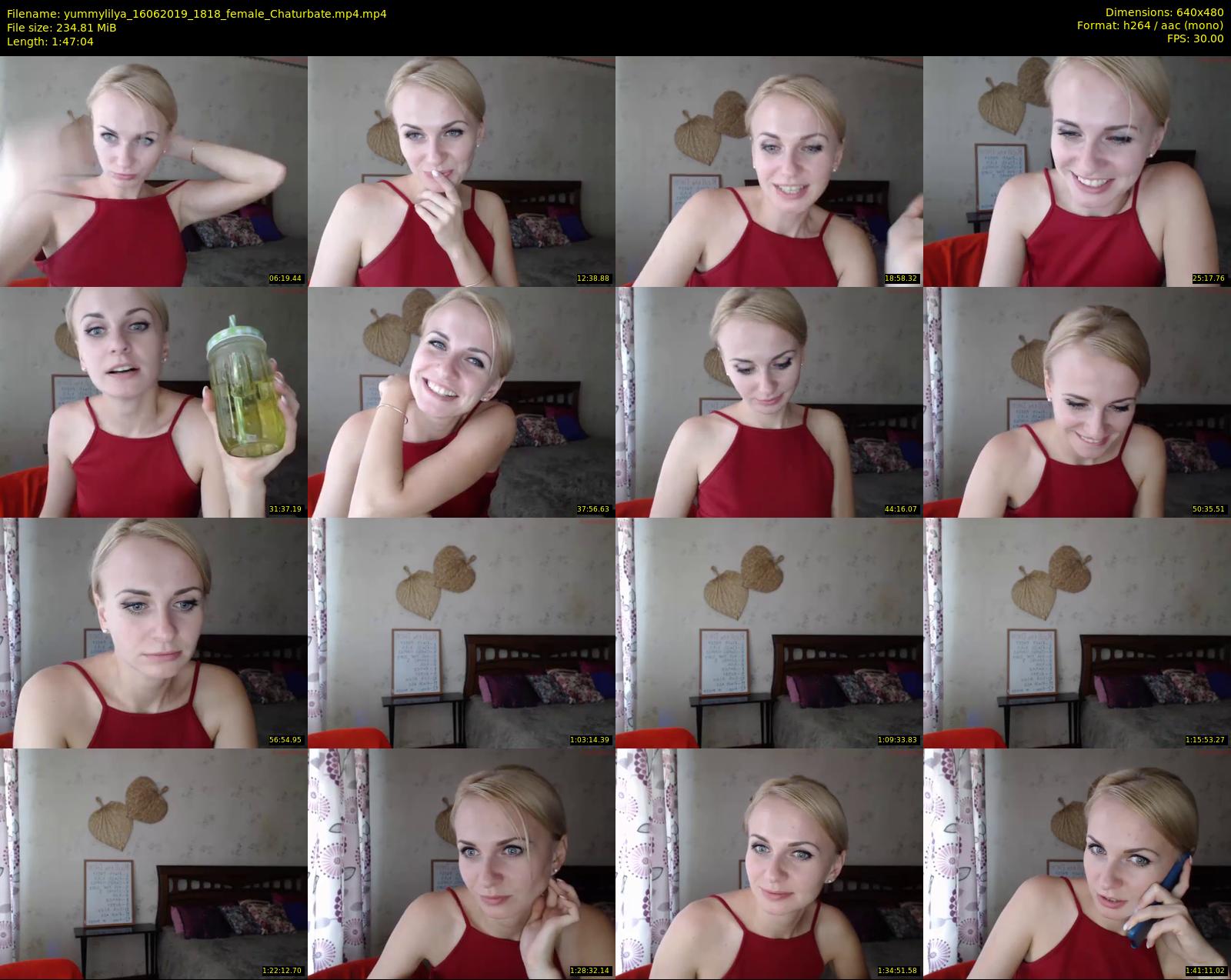 yummylilya — 108 minute Chaturbate female cam show recording, 480p, Jun 16, 2019