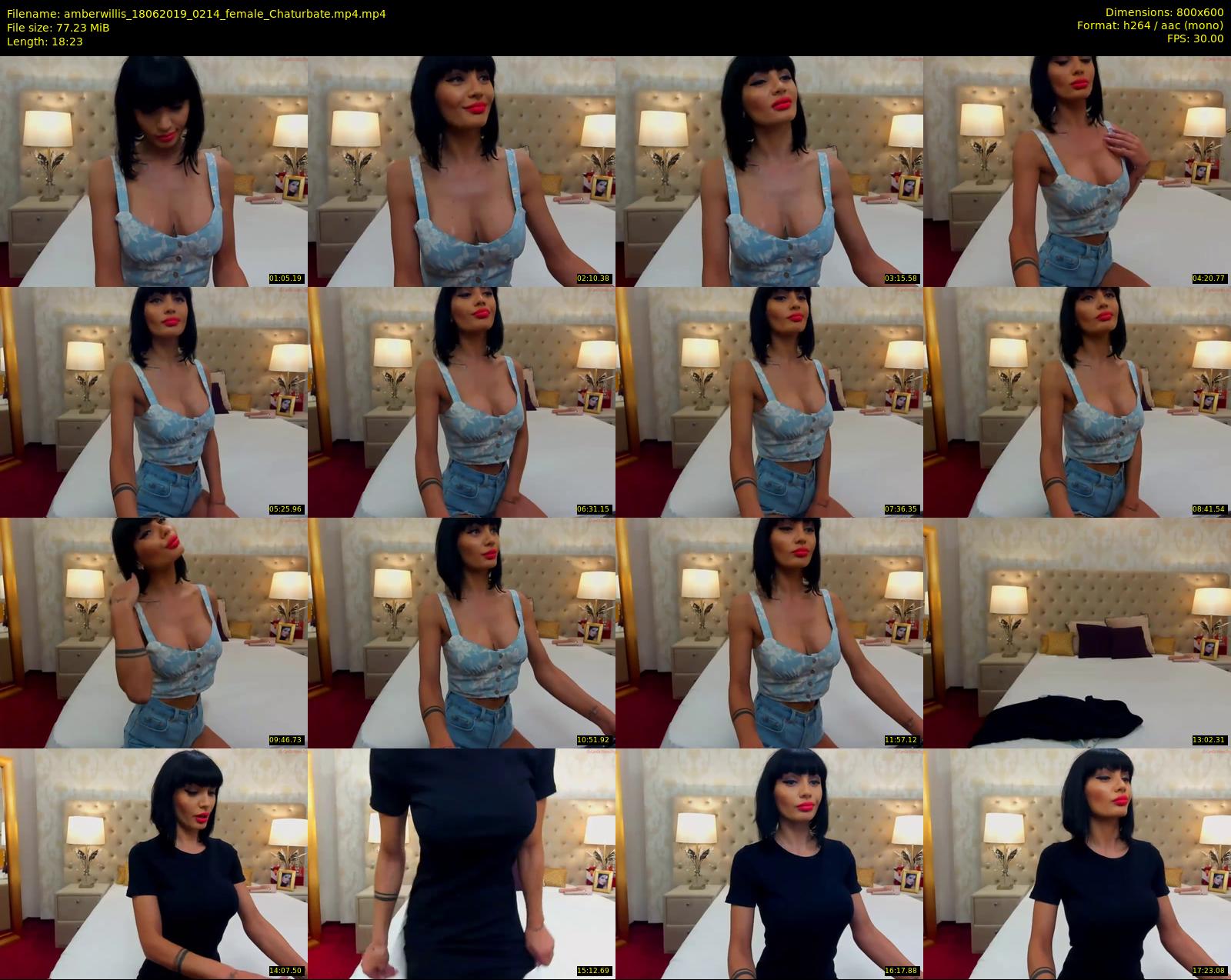 amberwillis — 19 minute Chaturbate female cam show recording, 480p, Jun 18, 2019