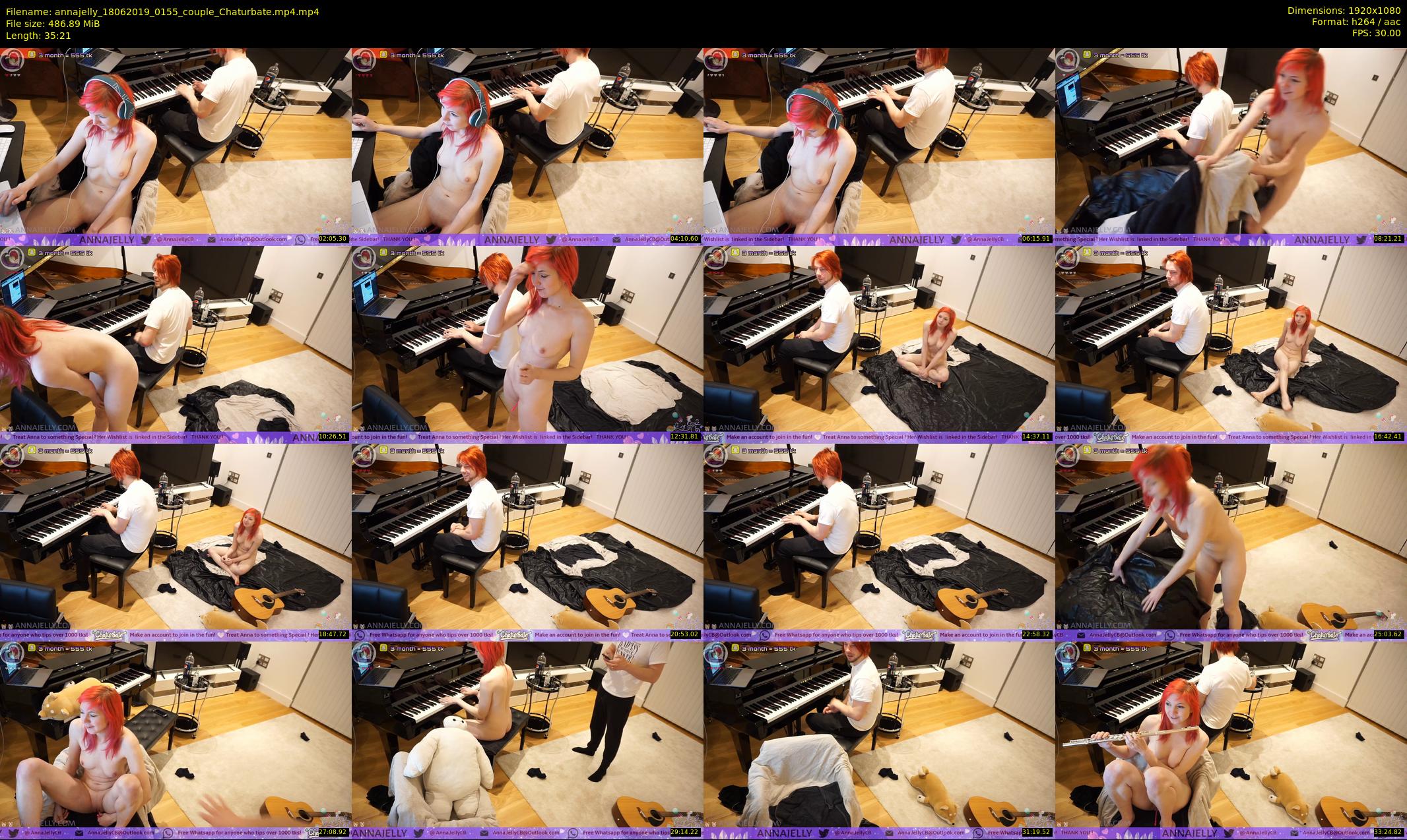 annajelly — 36 minute Chaturbate couple cam show recording, 1080p, Jun 18, 2019