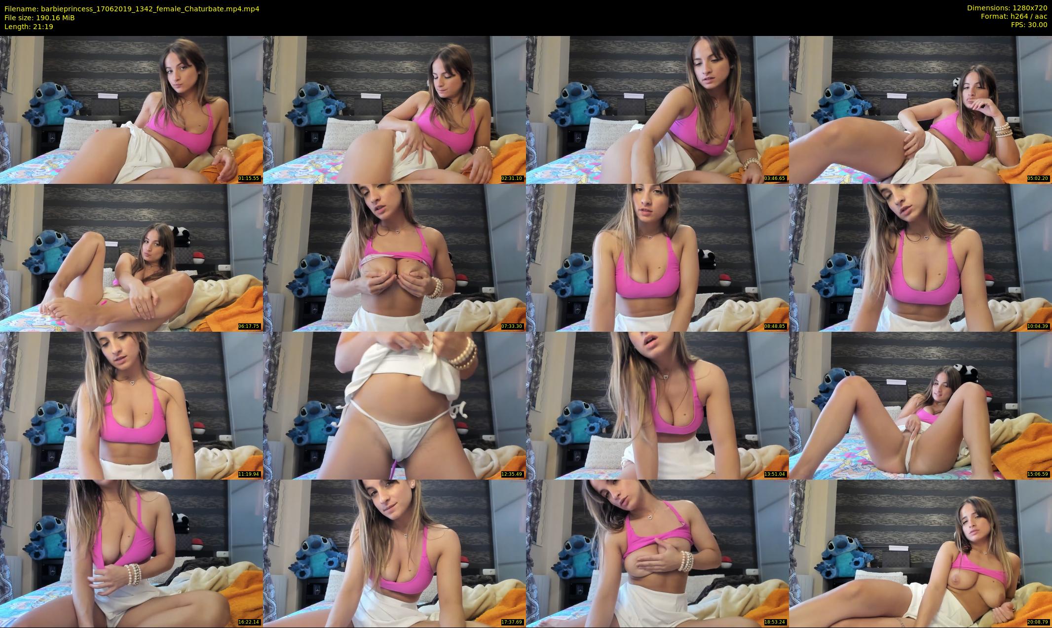 barbieprincess — 22 minute Chaturbate female cam show recording, 720p, Jun 17, 2019
