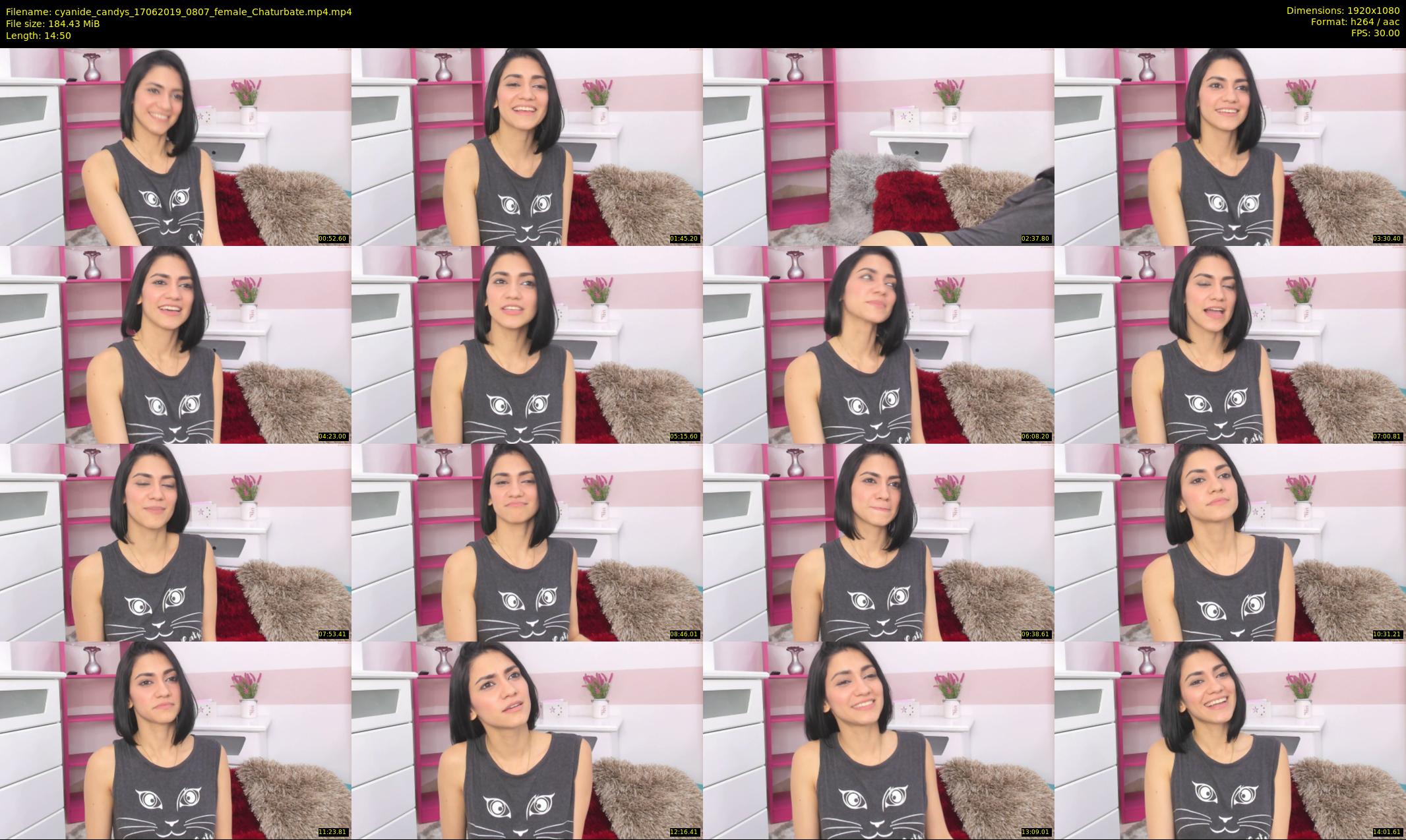 cyanide_candys — 15 minute Chaturbate female cam show recording, 1080p, Jun 17, 2019